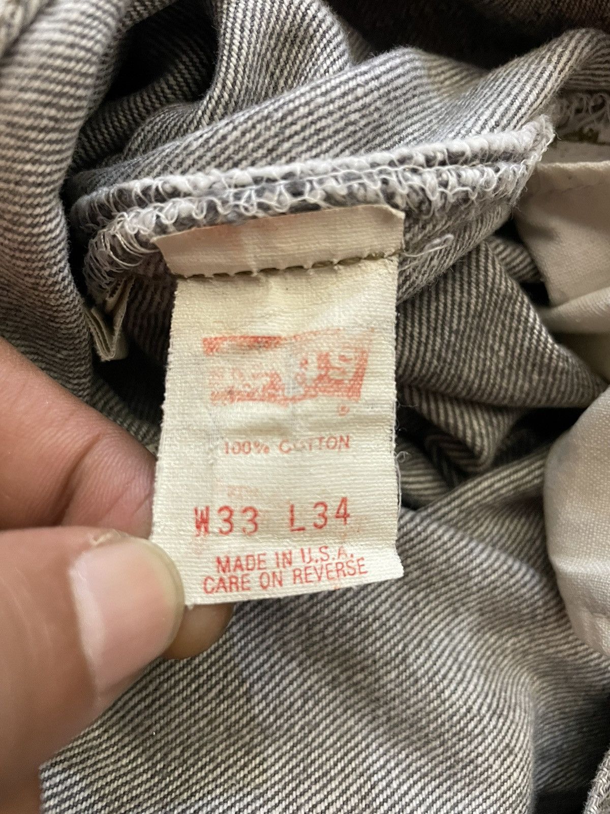 Levi's Vintage 80s Levi’s 501 Distressed Denim Jeans Size US 32 / EU 48 - 21 Thumbnail