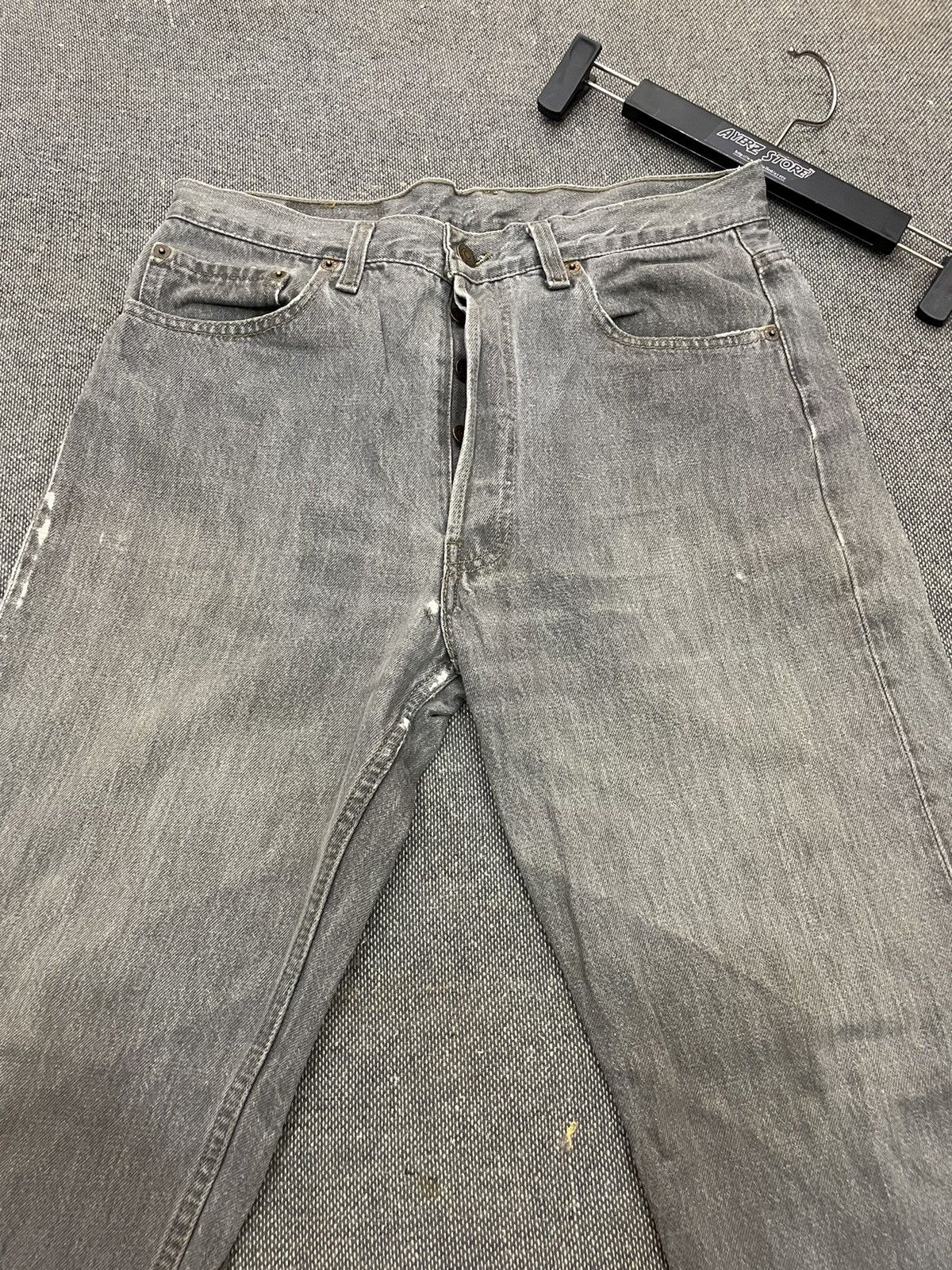 Levi's Vintage 80s Levi’s 501 Distressed Denim Jeans Size US 32 / EU 48 - 2 Thumbnail