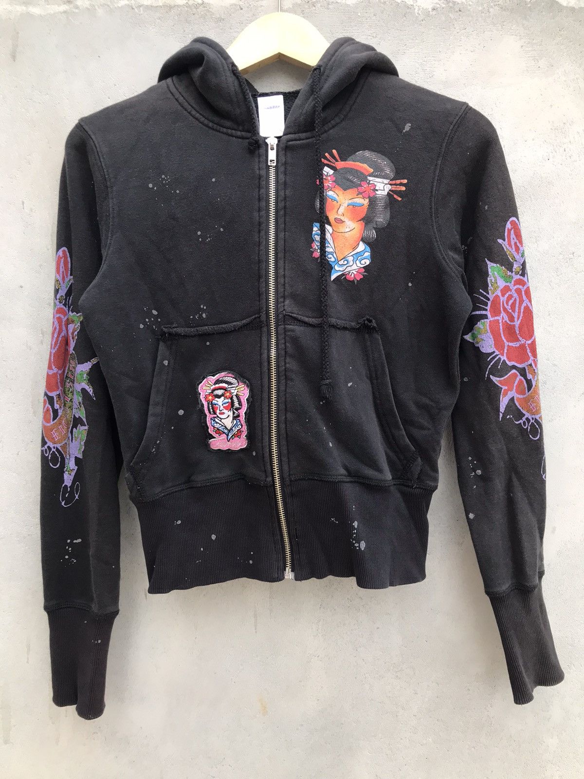 If Six Was Nine 2000s Ed Hardy y2k Hoodie Oldskull Style | Grailed