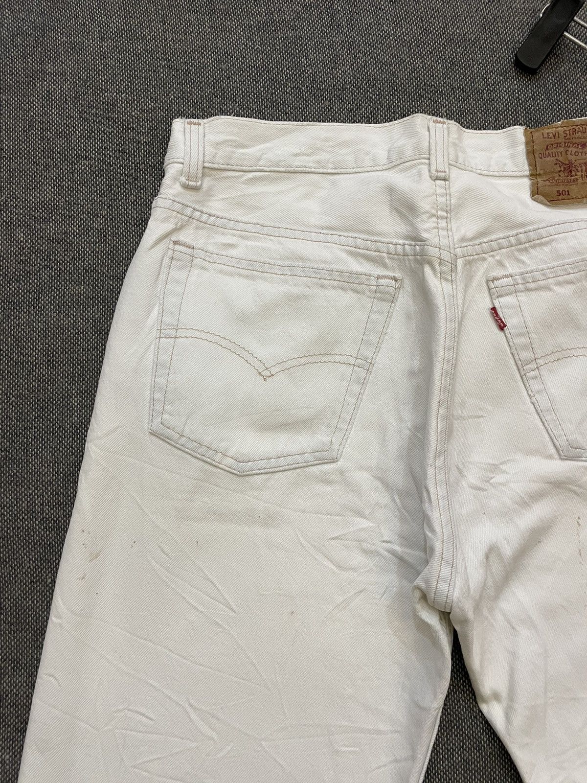 Levi's × Levi's Vintage Clothing Vintage 80s Levi’s 501 White Jeans Size US 31 - 10 Thumbnail