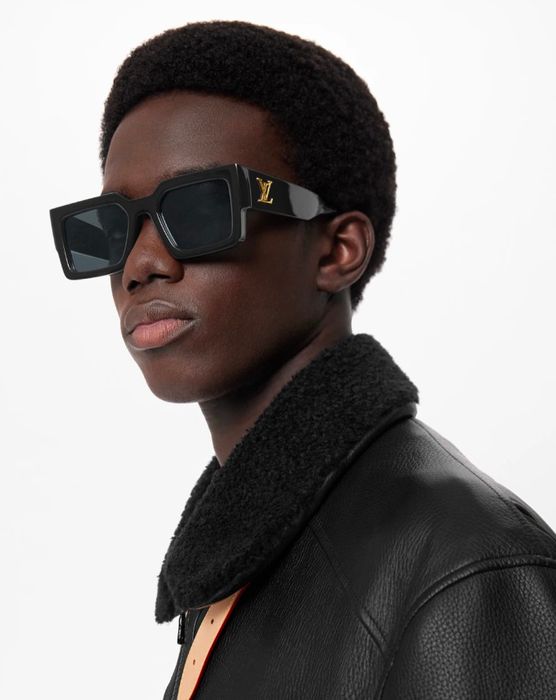 Louis Vuitton LV Clash Square Sunglasses Black/Gold (Z1579E)
