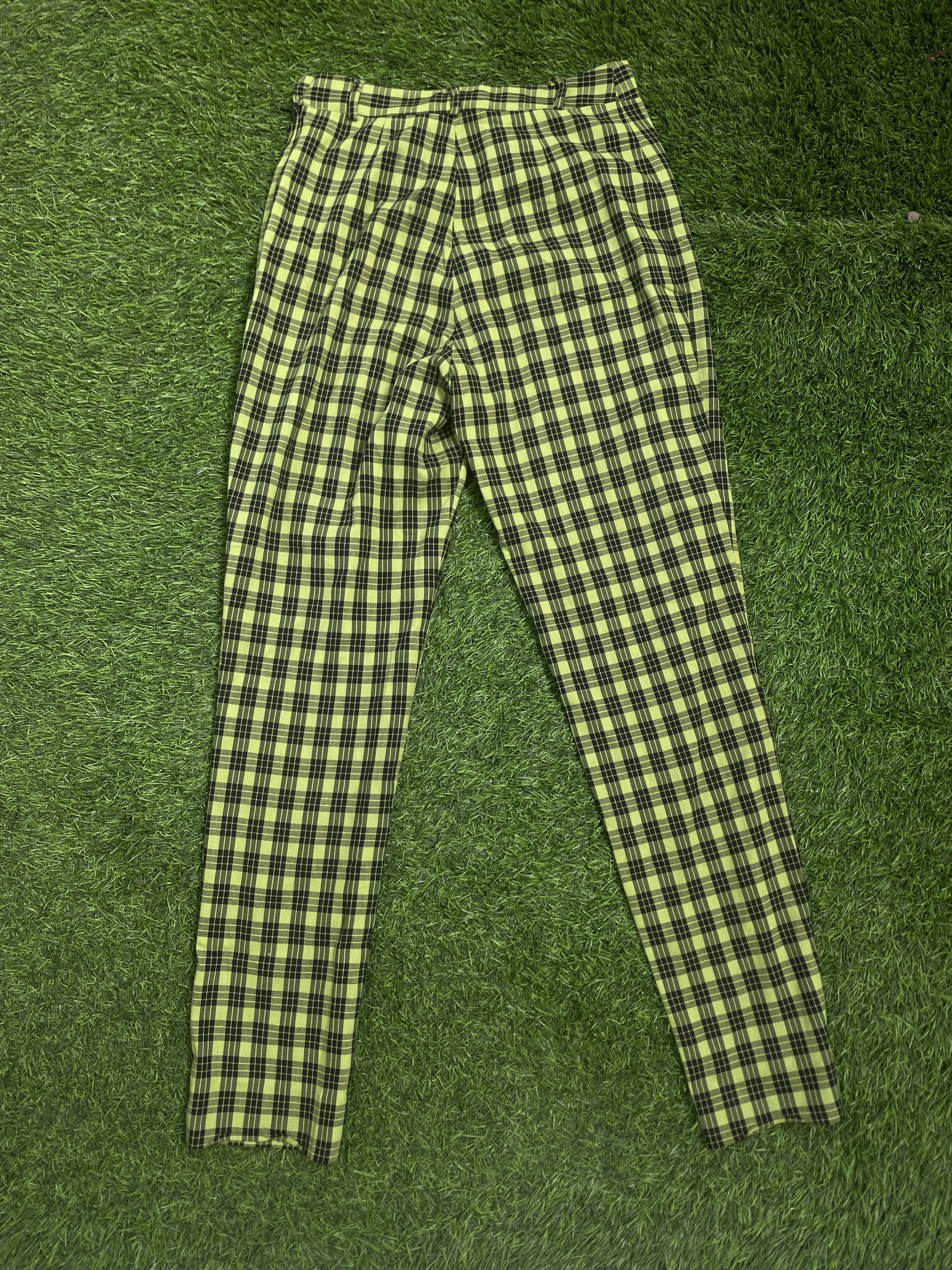 Versace Vintage Versace Plaid Tartan Pants Size 27" / US 4 / IT 40 - 4 Thumbnail