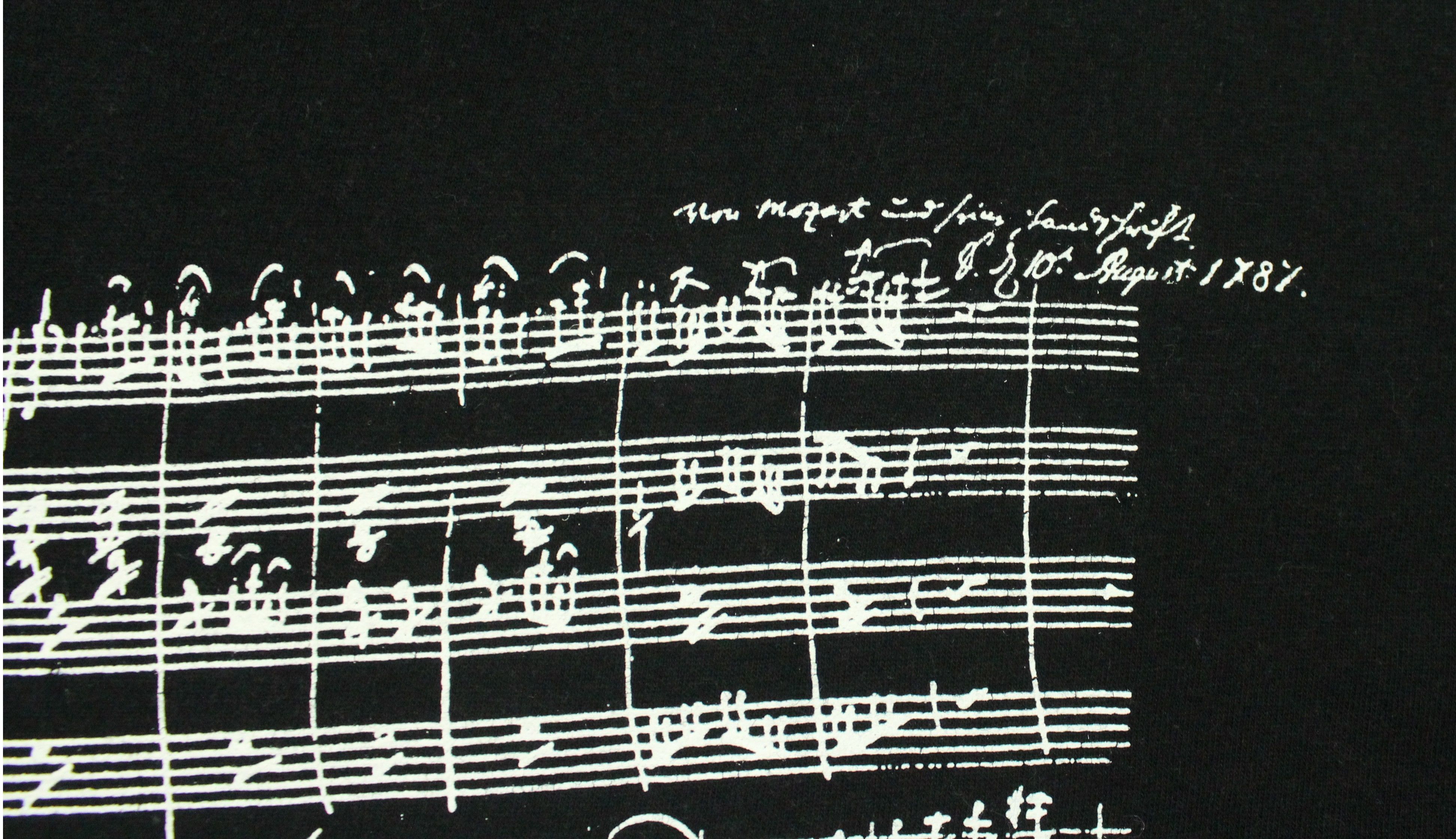Band Tees MOZART T Shirt Notes Lyrics Chords Size US M / EU 48-50 / 2 - 7 Thumbnail