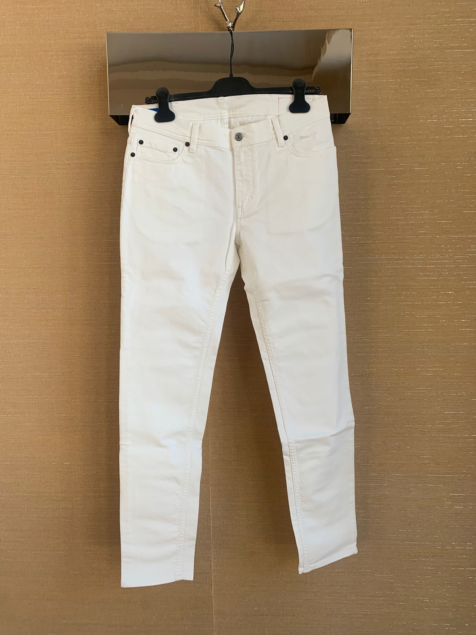 image of Acne Studios North Denim in White, Men's (Size 33)
