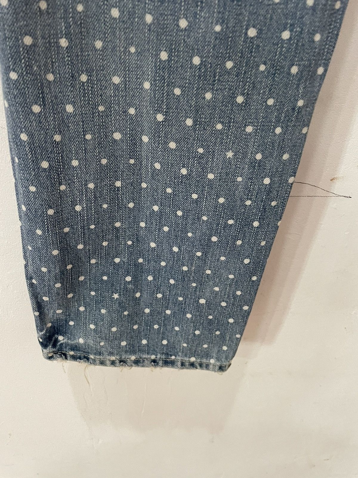 Japanese Brand × Le Grande Bleu (L.G.B.) Japan Brand Cube Sugar Workwear Polka Dot Jeans Size US 28 / EU 44 - 15 Thumbnail