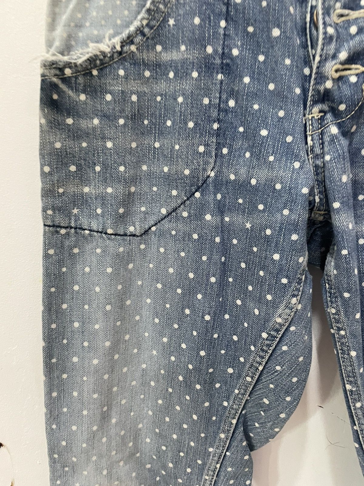 Japanese Brand × Le Grande Bleu (L.G.B.) Japan Brand Cube Sugar Workwear Polka Dot Jeans Size US 28 / EU 44 - 4 Thumbnail