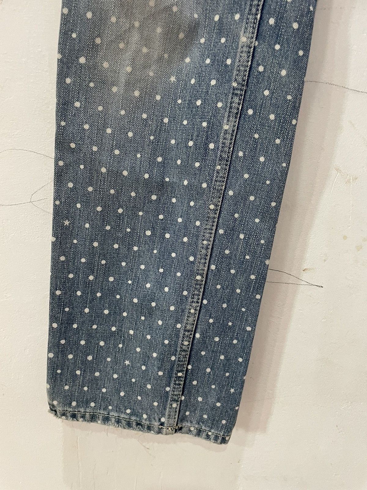 Japanese Brand × Le Grande Bleu (L.G.B.) Japan Brand Cube Sugar Workwear Polka Dot Jeans Size US 28 / EU 44 - 8 Thumbnail
