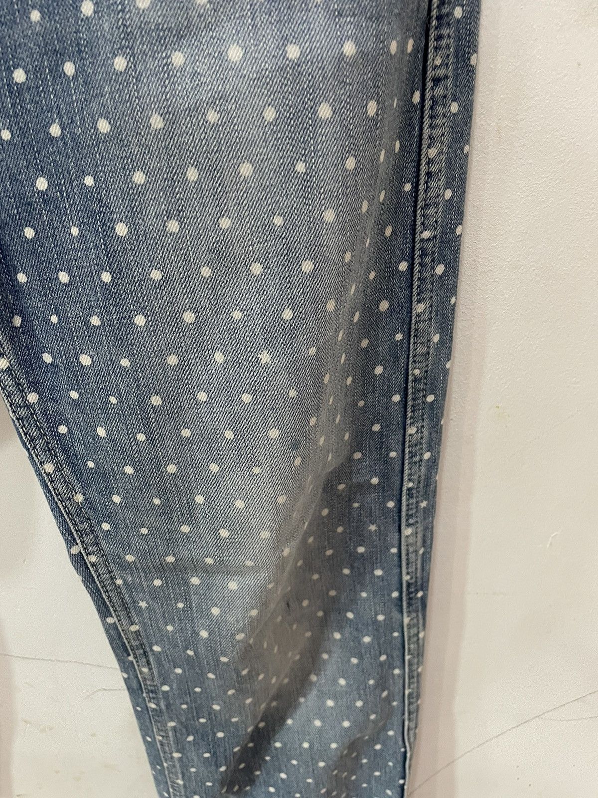Japanese Brand × Le Grande Bleu (L.G.B.) Japan Brand Cube Sugar Workwear Polka Dot Jeans Size US 28 / EU 44 - 6 Thumbnail