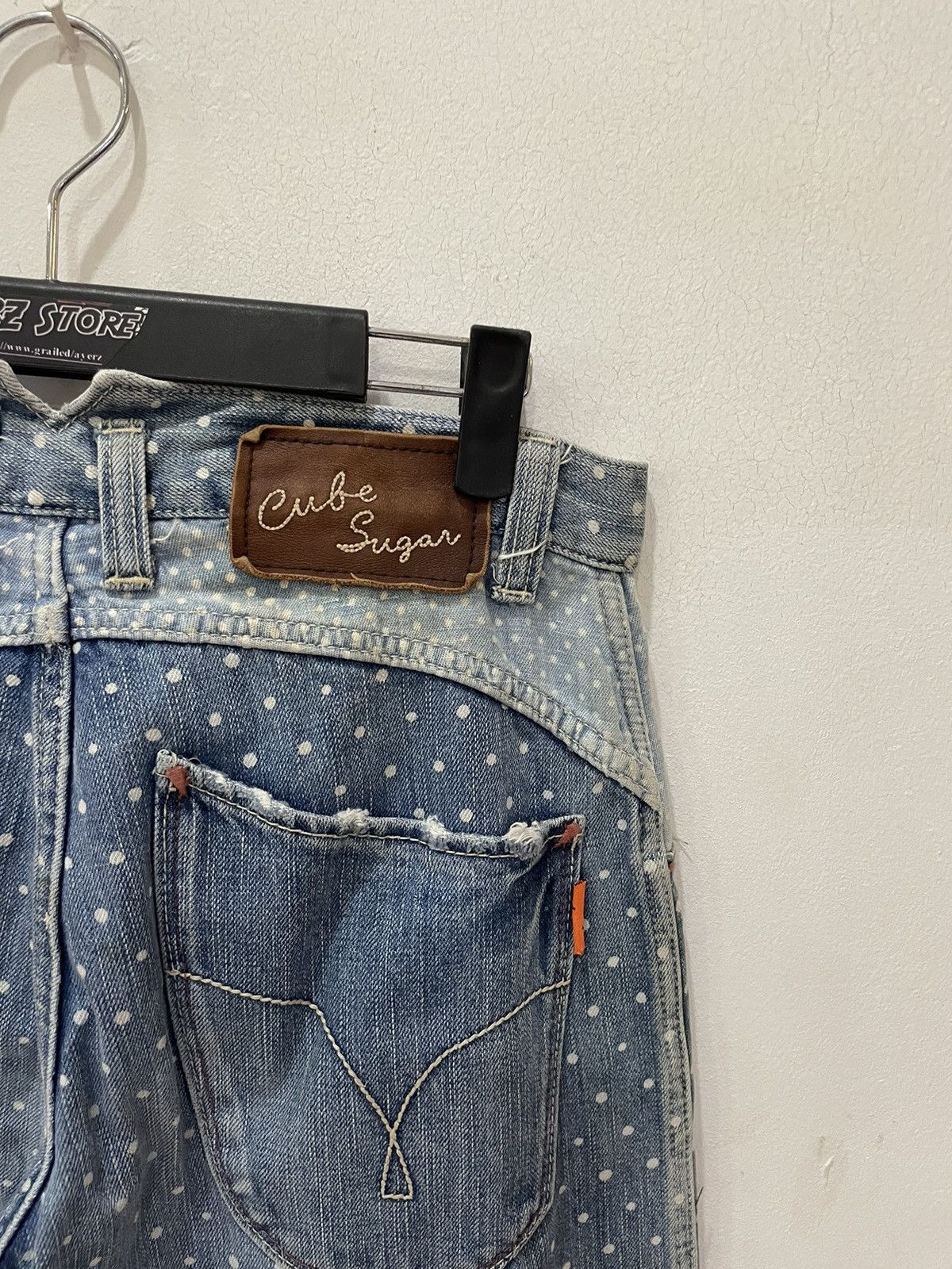 Japanese Brand × Le Grande Bleu (L.G.B.) Japan Brand Cube Sugar Workwear Polka Dot Jeans Size US 28 / EU 44 - 11 Thumbnail