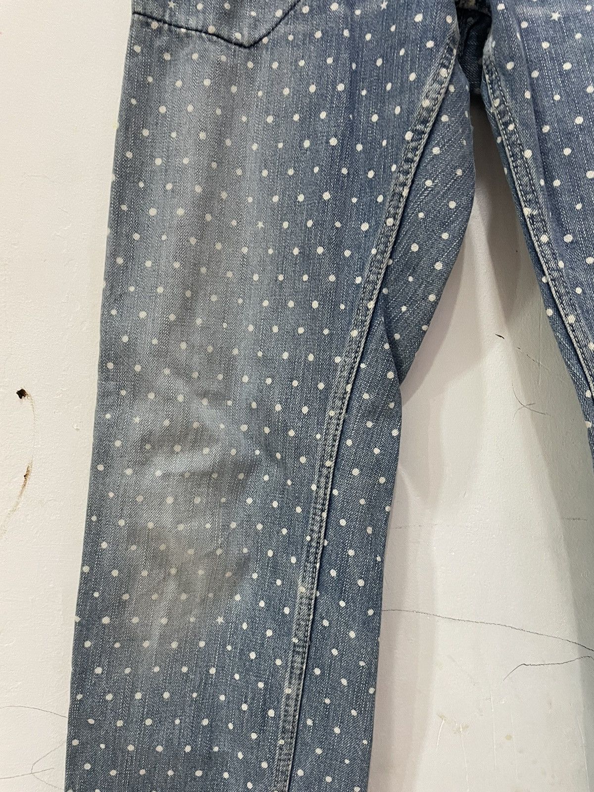 Japanese Brand × Le Grande Bleu (L.G.B.) Japan Brand Cube Sugar Workwear Polka Dot Jeans Size US 28 / EU 44 - 9 Thumbnail