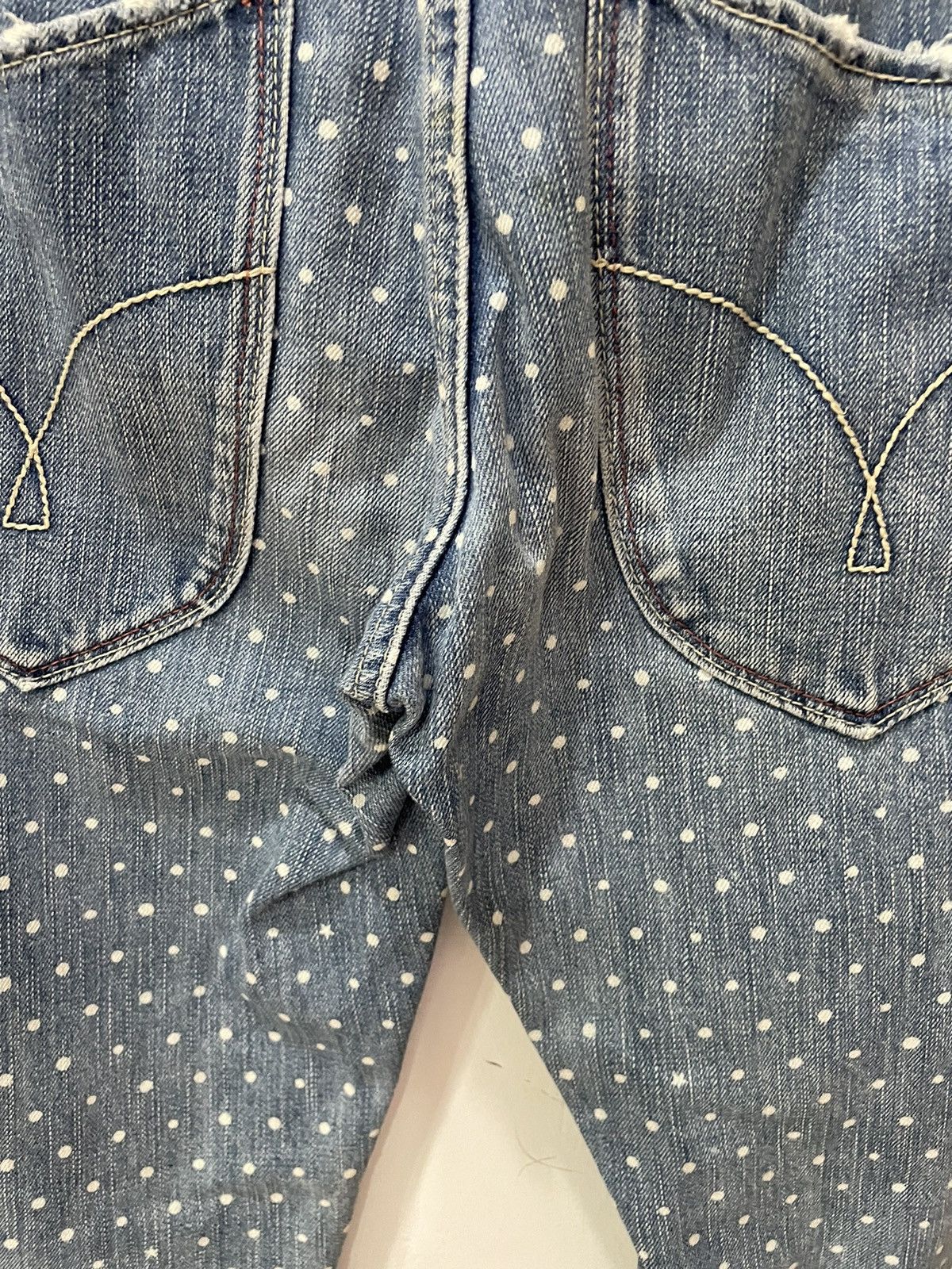 Japanese Brand × Le Grande Bleu (L.G.B.) Japan Brand Cube Sugar Workwear Polka Dot Jeans Size US 28 / EU 44 - 13 Thumbnail