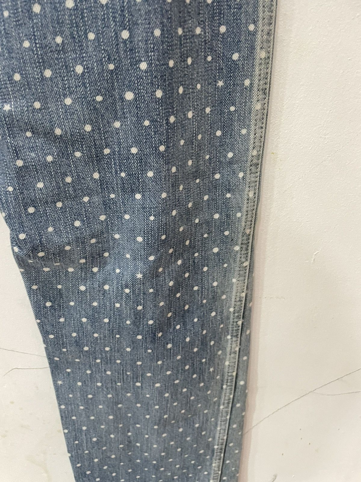 Japanese Brand × Le Grande Bleu (L.G.B.) Japan Brand Cube Sugar Workwear Polka Dot Jeans Size US 28 / EU 44 - 17 Thumbnail