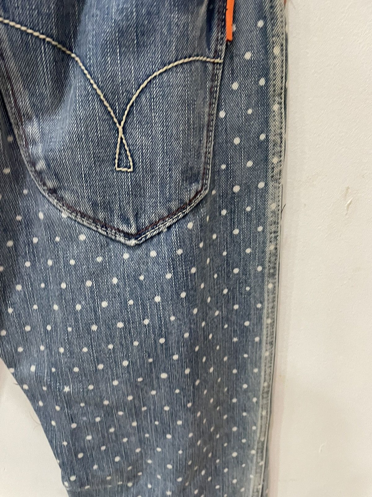 Japanese Brand × Le Grande Bleu (L.G.B.) Japan Brand Cube Sugar Workwear Polka Dot Jeans Size US 28 / EU 44 - 16 Thumbnail