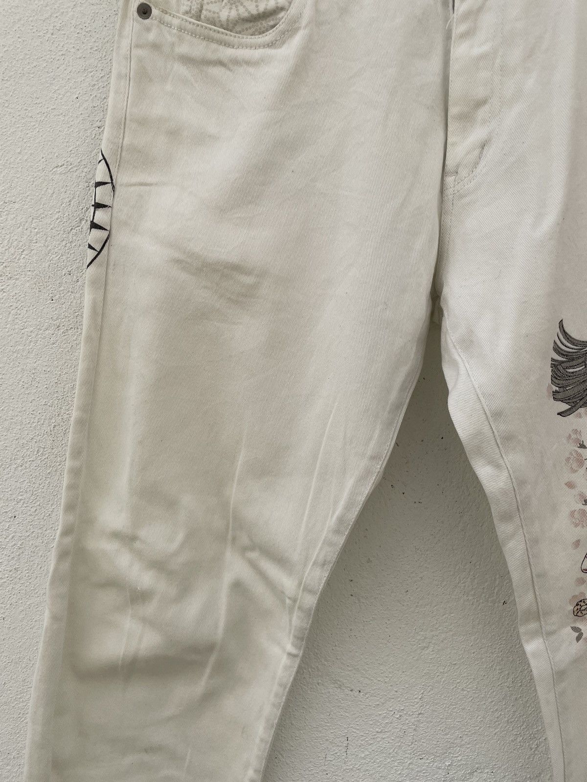 Designer × If Six Was Nine × Japanese Brand Japanese Brand God Tradilion White Denim Jeans Size US 30 / EU 46 - 4 Thumbnail