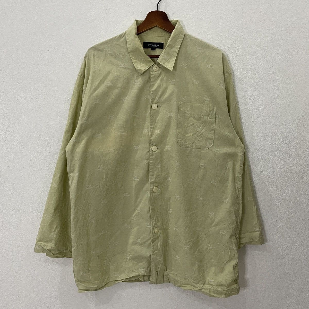 Vintage Burberry Faded Buttom Ups Shirt