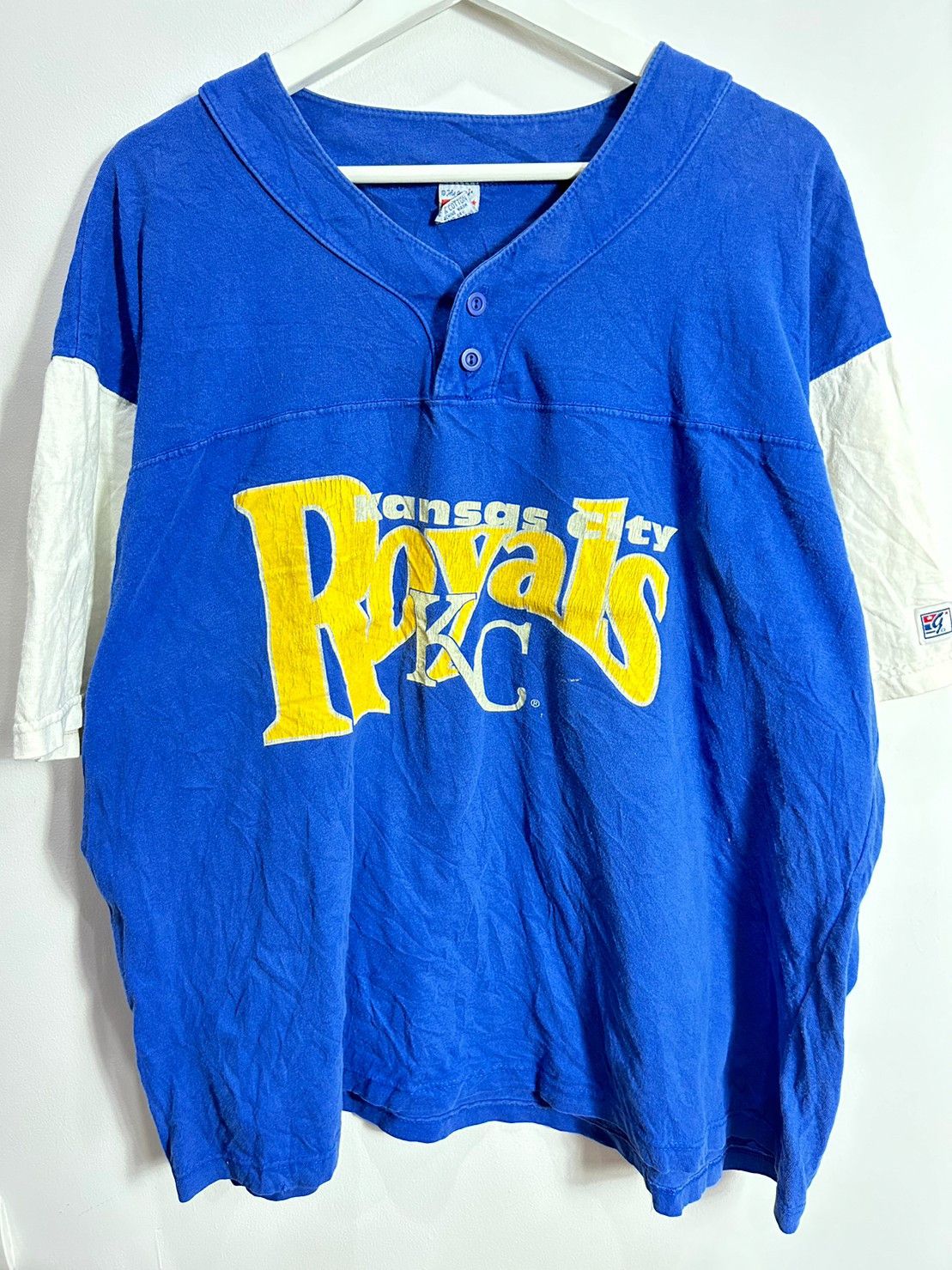 Vintage 90s Kansas City Royals Tank Top T Shirt Mens Size XL Blue 1997 *read