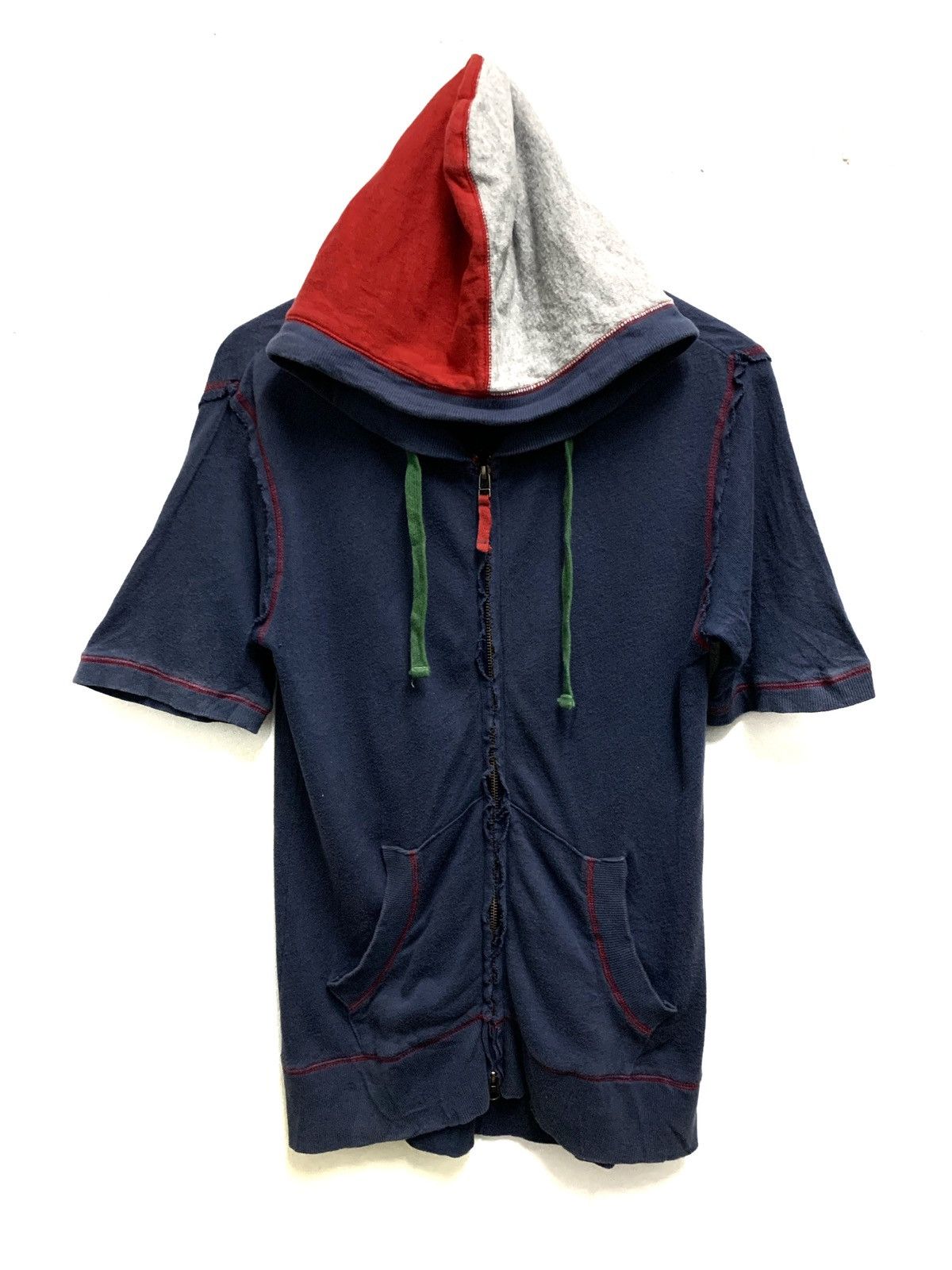Beams Plus × Vintage Short Sleeve Zipper Hoodie Shirt Size US M / EU 48-50 / 2 - 2 Thumbnail