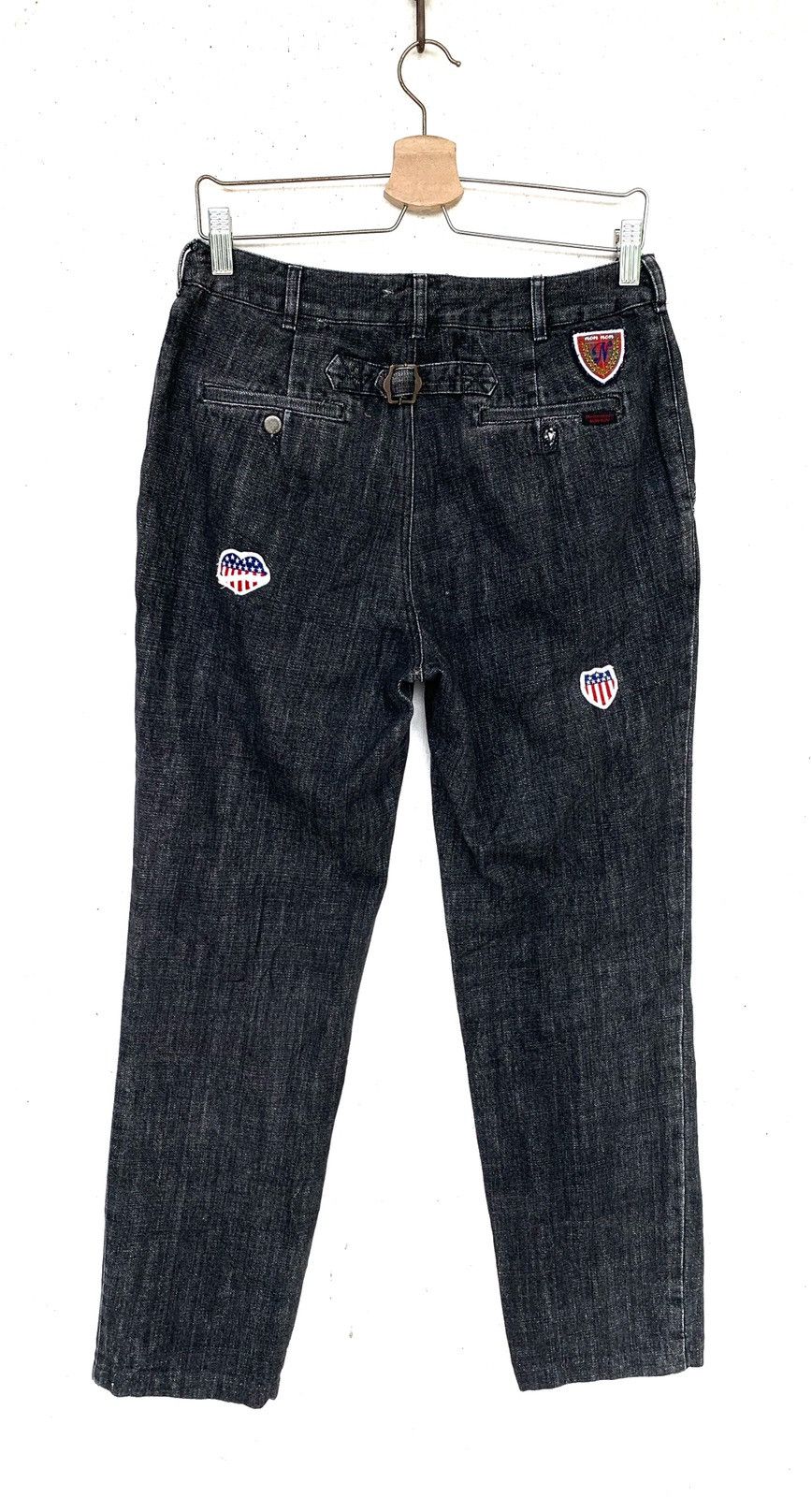 Mademoiselle Non Non × Vintage Vintage Denim Grey with Small patches. Size US 28 / EU 44 - 7 Thumbnail