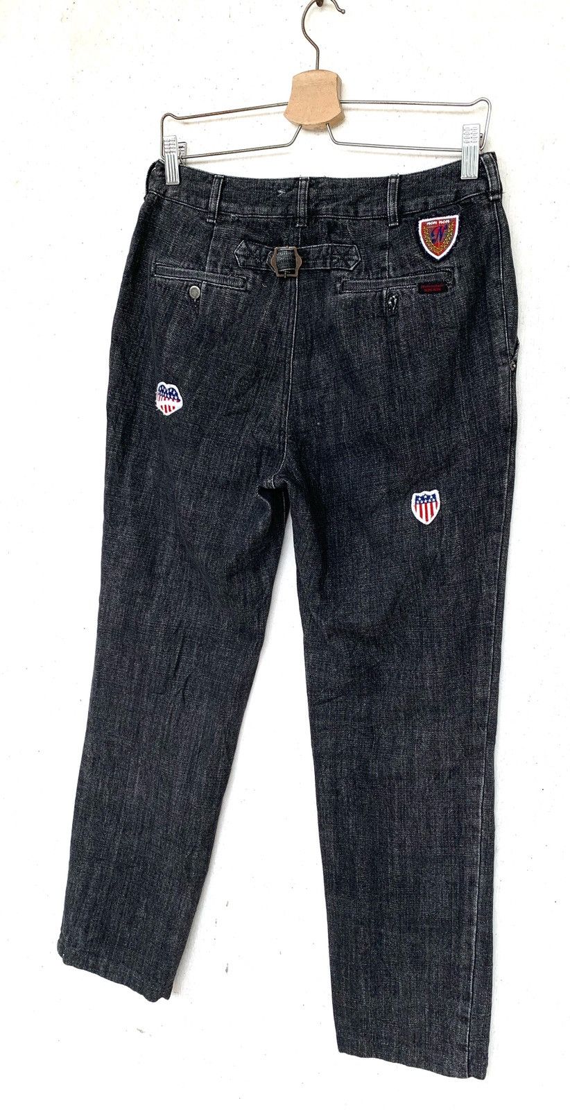 Mademoiselle Non Non × Vintage Vintage Denim Grey with Small patches. Size US 28 / EU 44 - 8 Thumbnail