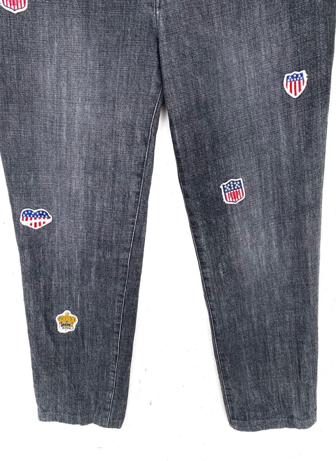 Mademoiselle Non Non × Vintage Vintage Denim Grey with Small patches. Size US 28 / EU 44 - 4 Thumbnail
