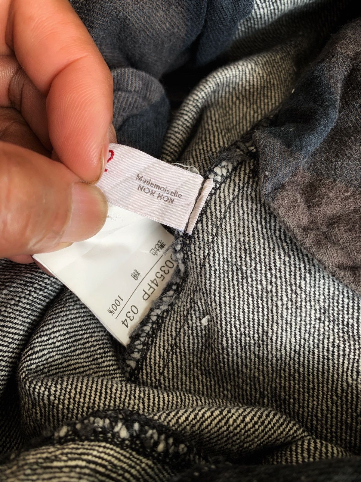Mademoiselle Non Non × Vintage Vintage Denim Grey with Small patches. Size US 28 / EU 44 - 14 Thumbnail