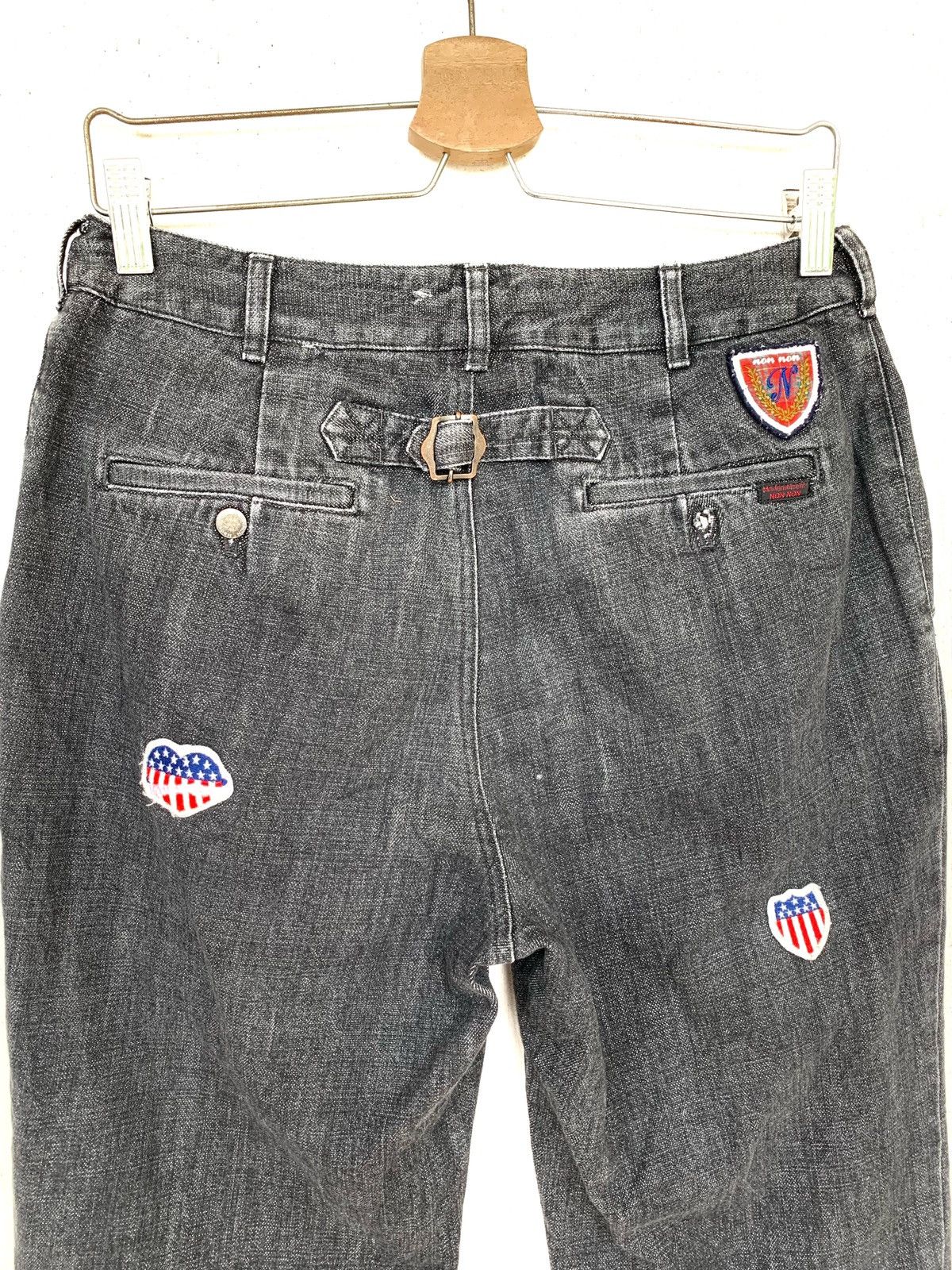 Mademoiselle Non Non × Vintage Vintage Denim Grey with Small patches. Size US 28 / EU 44 - 9 Thumbnail