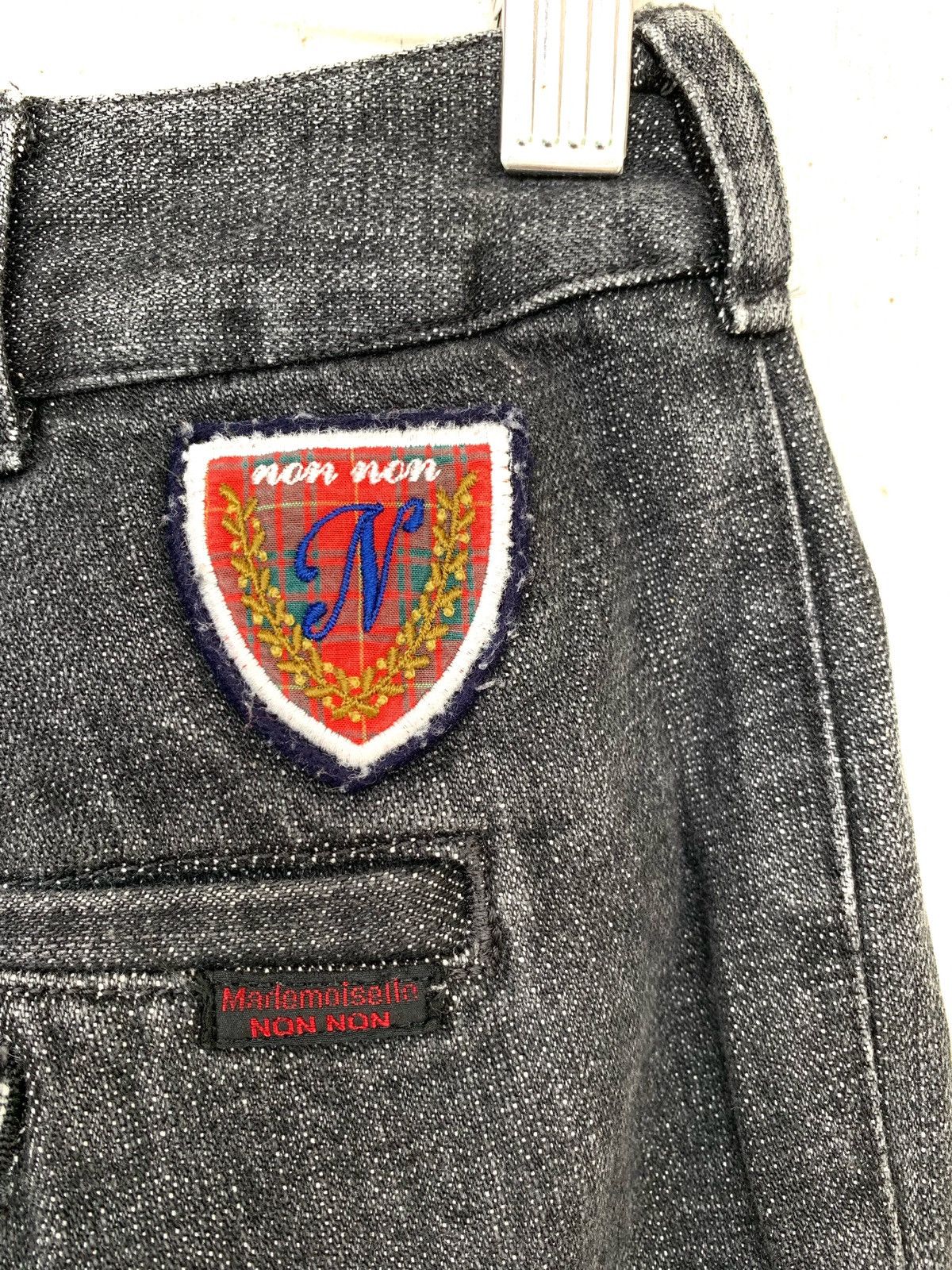Mademoiselle Non Non × Vintage Vintage Denim Grey with Small patches. Size US 28 / EU 44 - 10 Thumbnail