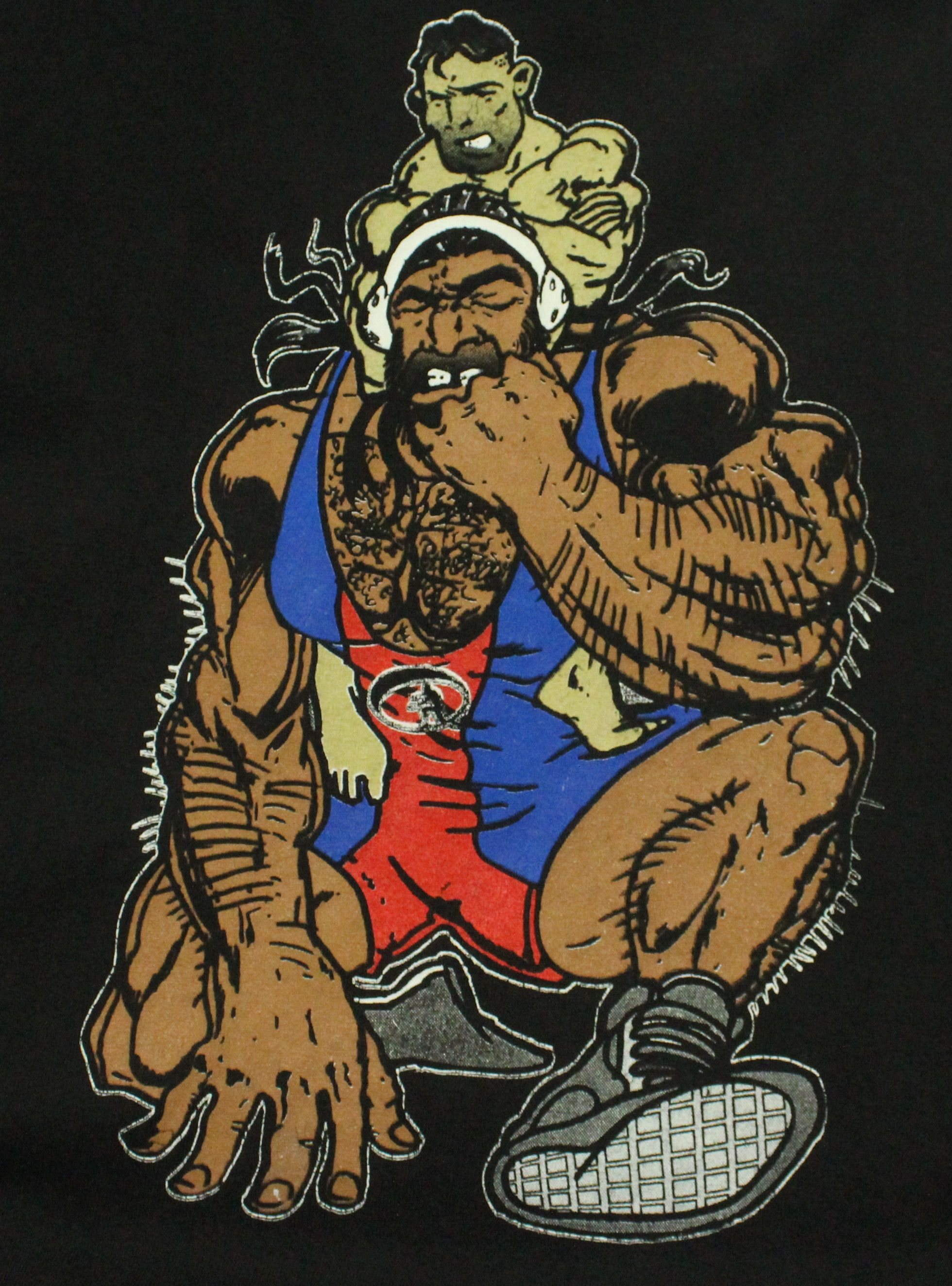 Tapout × Vintage Vintage 00s MATA LEAO GRAPPLERS QUEST T Shirt Faded Black Size US XL / EU 56 / 4 - 11 Thumbnail