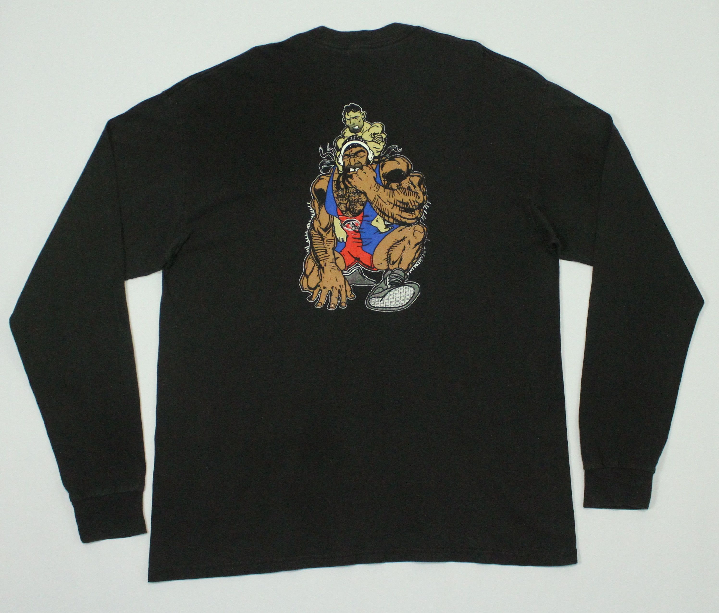 Tapout × Vintage Vintage 00s MATA LEAO GRAPPLERS QUEST T Shirt Faded Black Size US XL / EU 56 / 4 - 10 Thumbnail