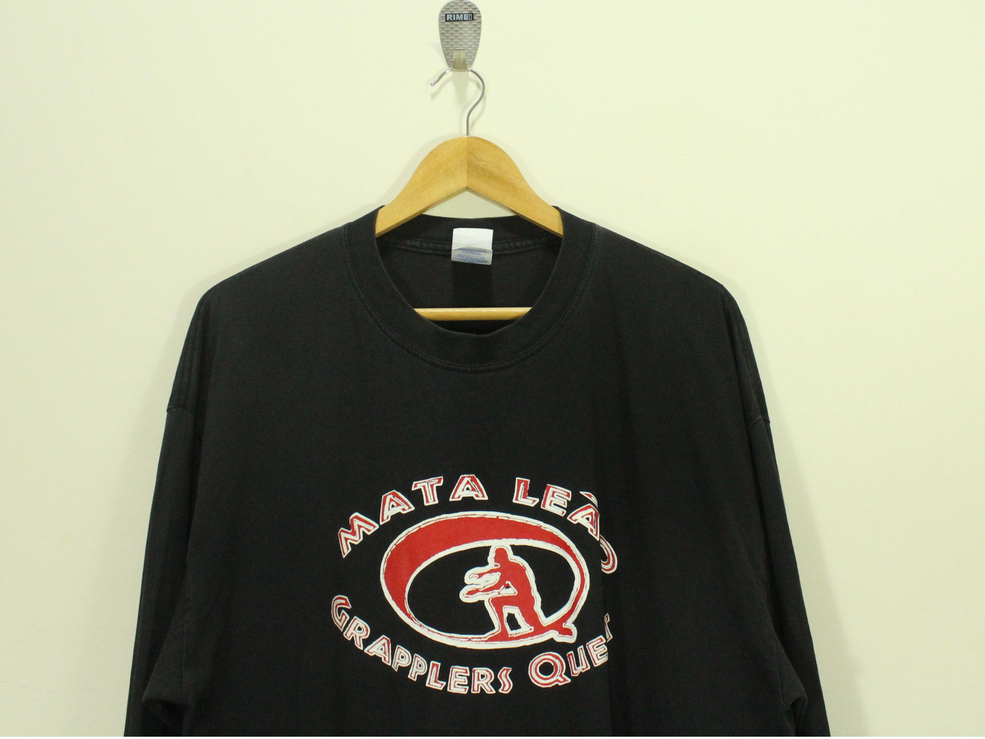 Tapout × Vintage Vintage 00s MATA LEAO GRAPPLERS QUEST T Shirt Faded Black Size US XL / EU 56 / 4 - 4 Thumbnail