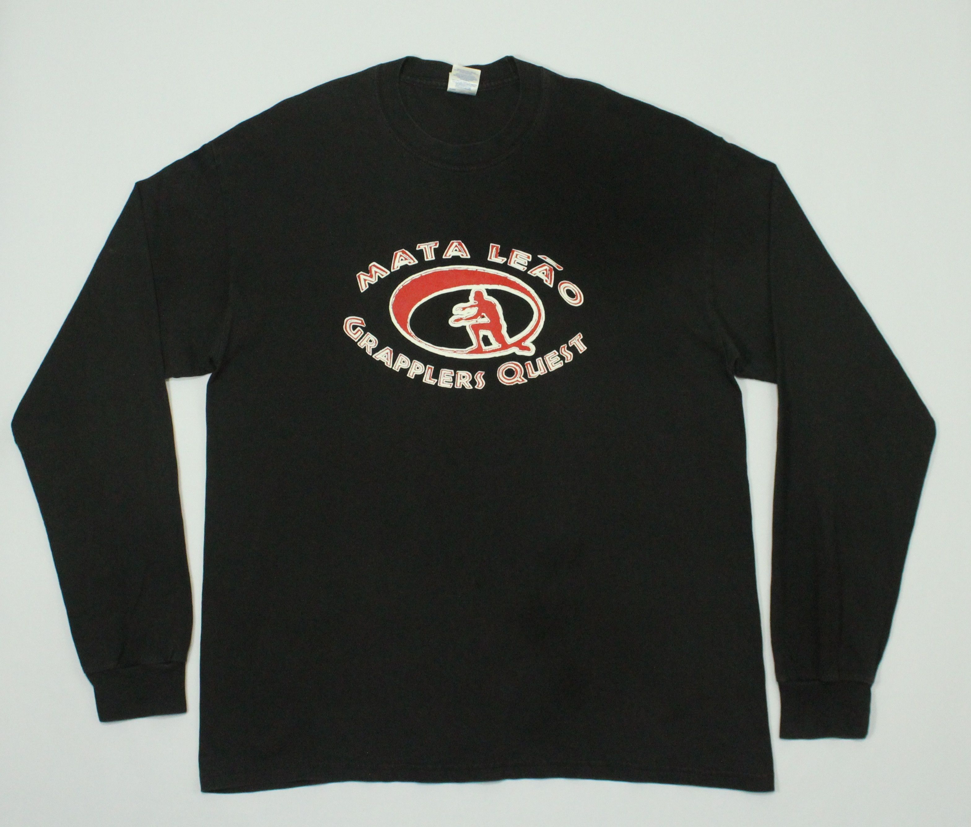Tapout × Vintage Vintage 00s MATA LEAO GRAPPLERS QUEST T Shirt Faded Black Size US XL / EU 56 / 4 - 6 Thumbnail