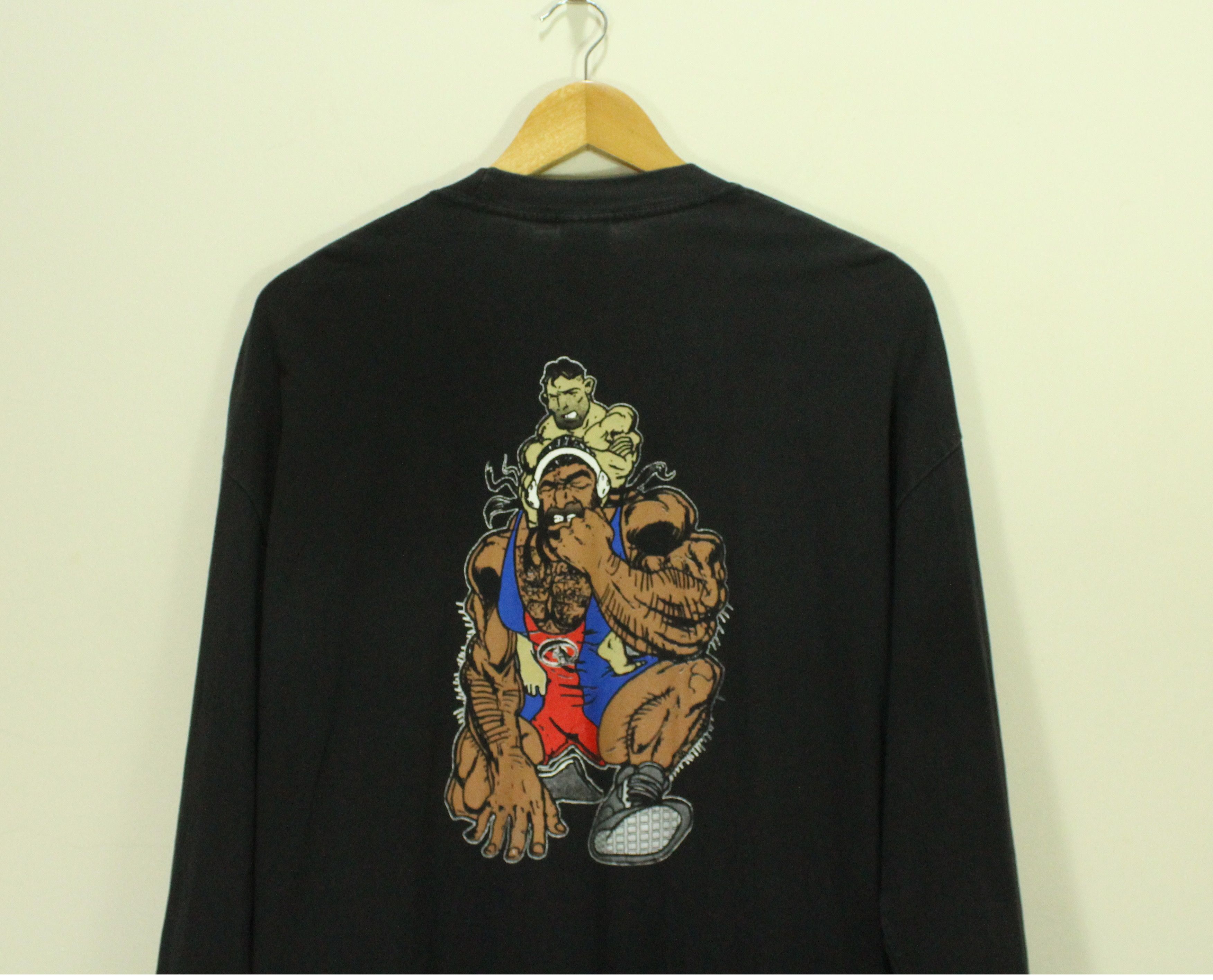 Tapout × Vintage Vintage 00s MATA LEAO GRAPPLERS QUEST T Shirt Faded Black Size US XL / EU 56 / 4 - 1 Thumbnail
