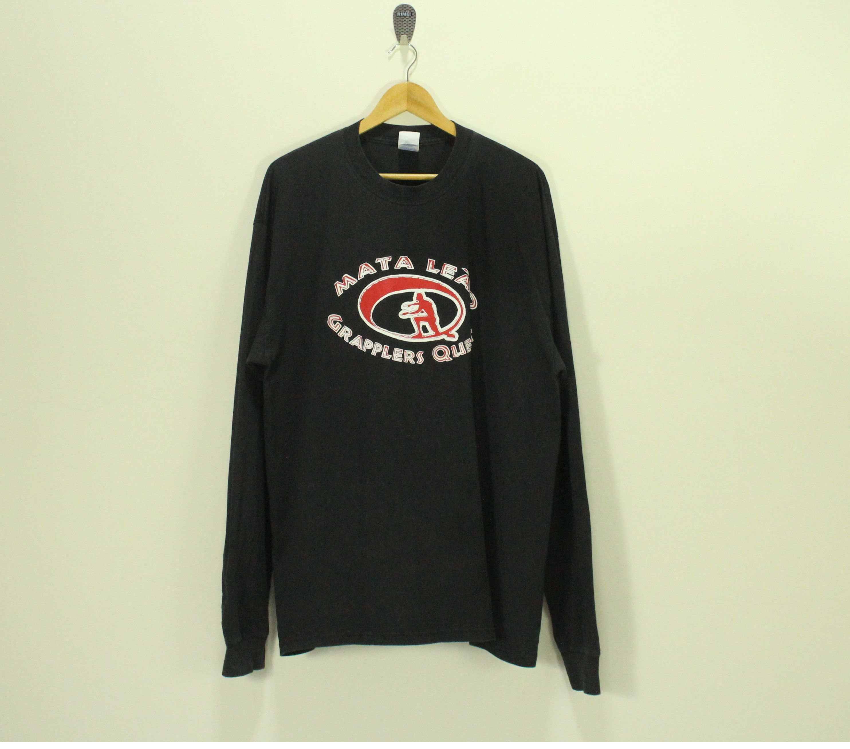 Tapout × Vintage Vintage 00s MATA LEAO GRAPPLERS QUEST T Shirt Faded Black Size US XL / EU 56 / 4 - 3 Thumbnail
