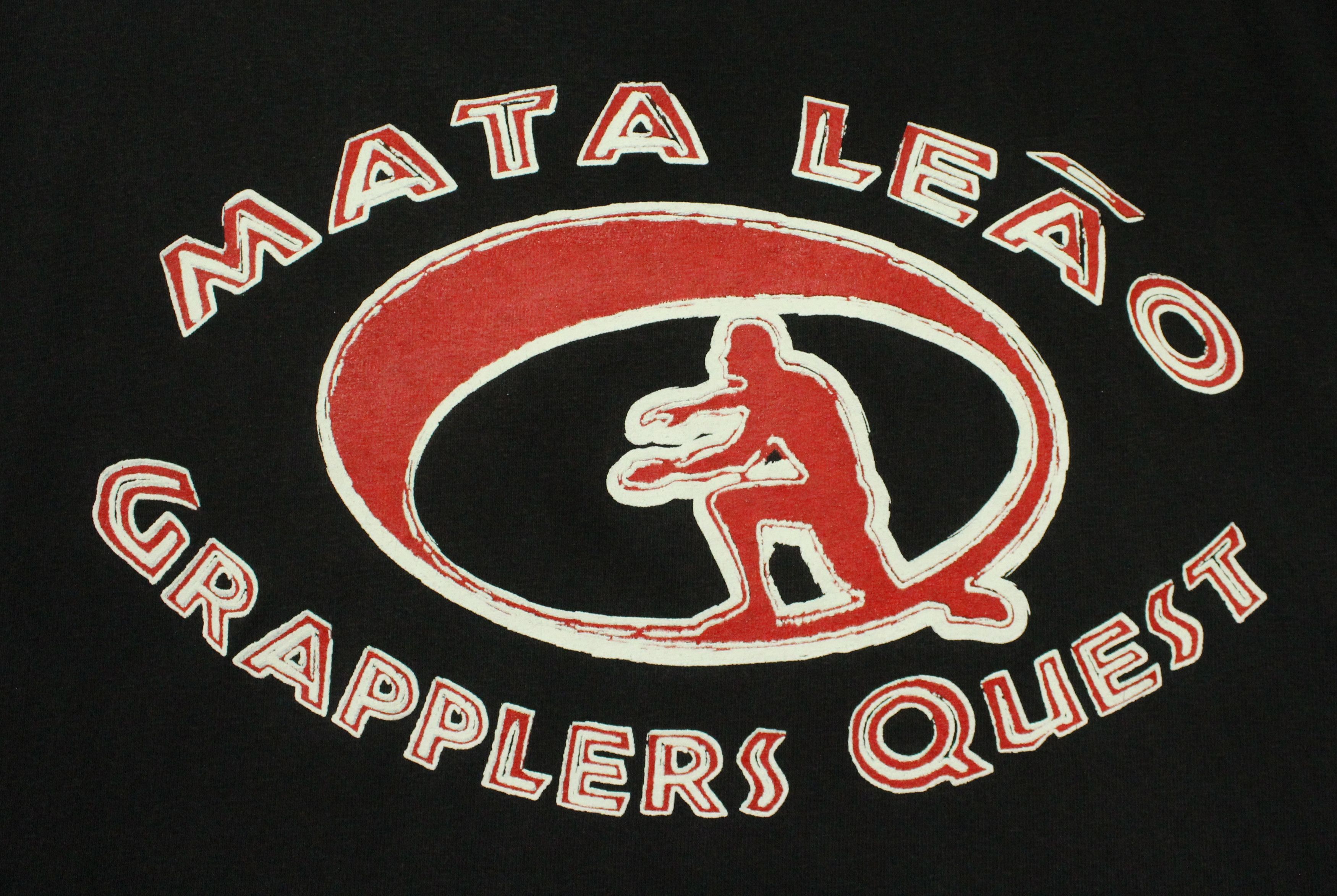 Tapout × Vintage Vintage 00s MATA LEAO GRAPPLERS QUEST T Shirt Faded Black Size US XL / EU 56 / 4 - 9 Thumbnail