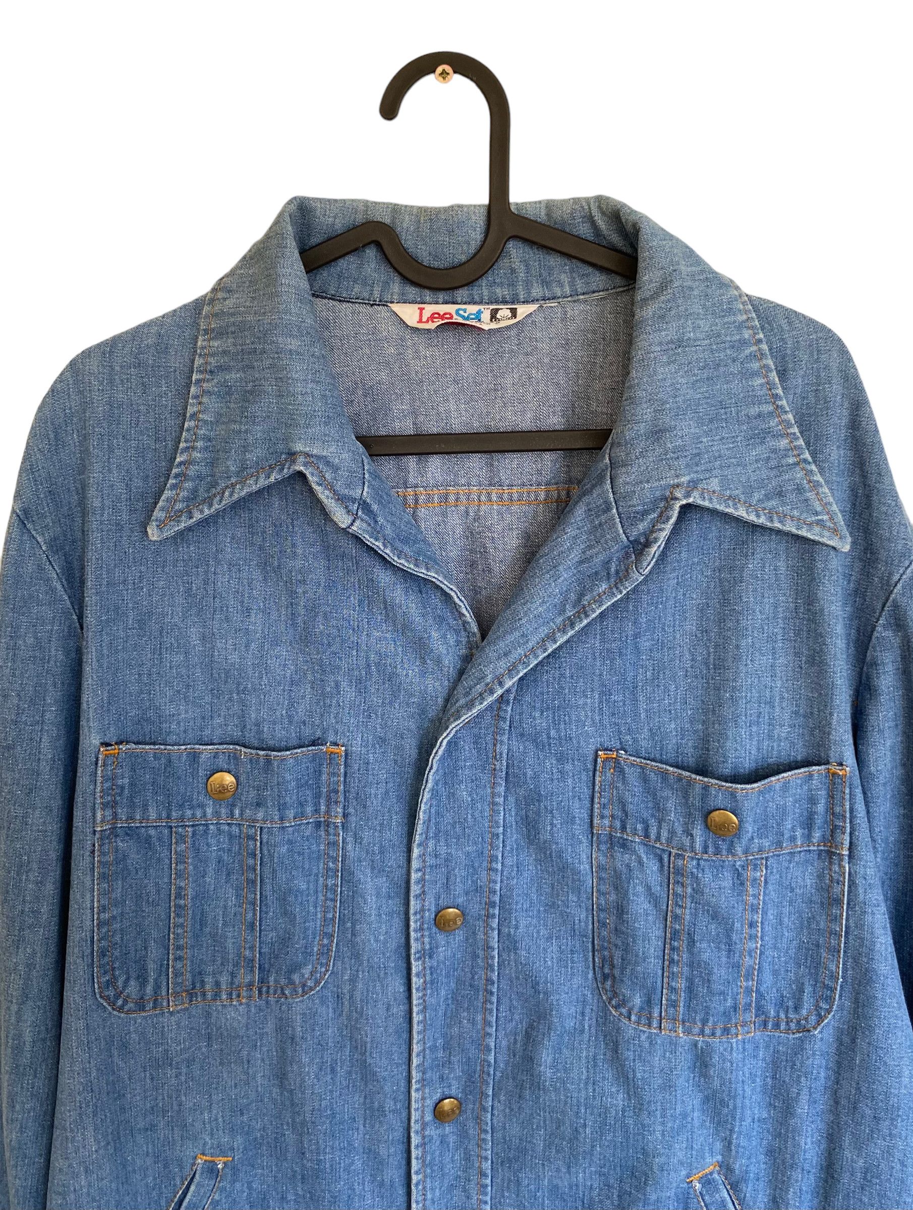 Lee × Vintage 80s' Lee Set workwear denim vintage jacket Size US XL / EU 56 / 4 - 4 Thumbnail