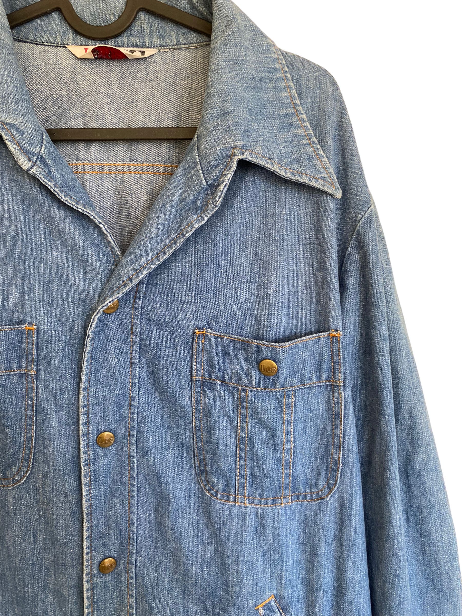Lee × Vintage 80s' Lee Set workwear denim vintage jacket Size US XL / EU 56 / 4 - 3 Thumbnail