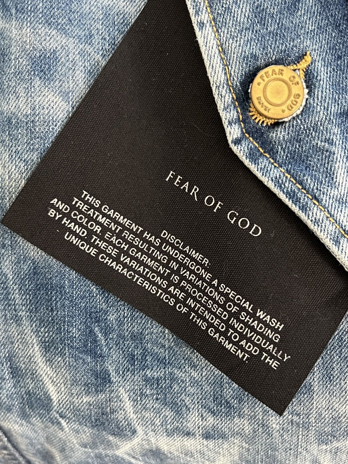 Fear of God Fear of God Selvedge Denim Holy Water Alpaca