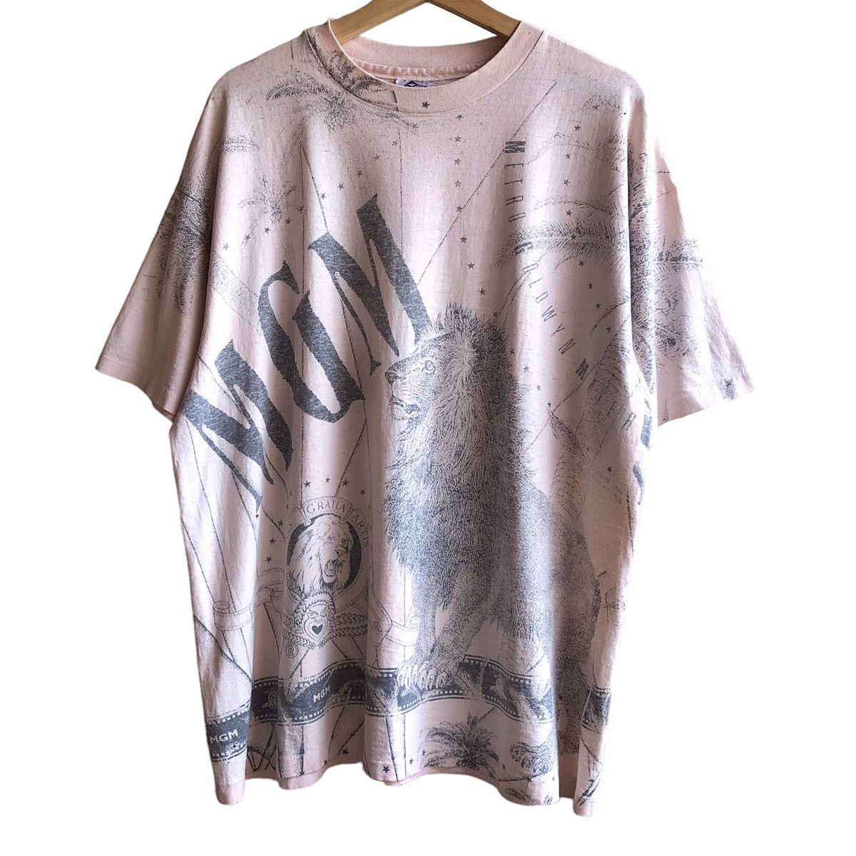 Metro Goldwyn Mayer MGM Hollywood Vintage Y2K Overprint Tee