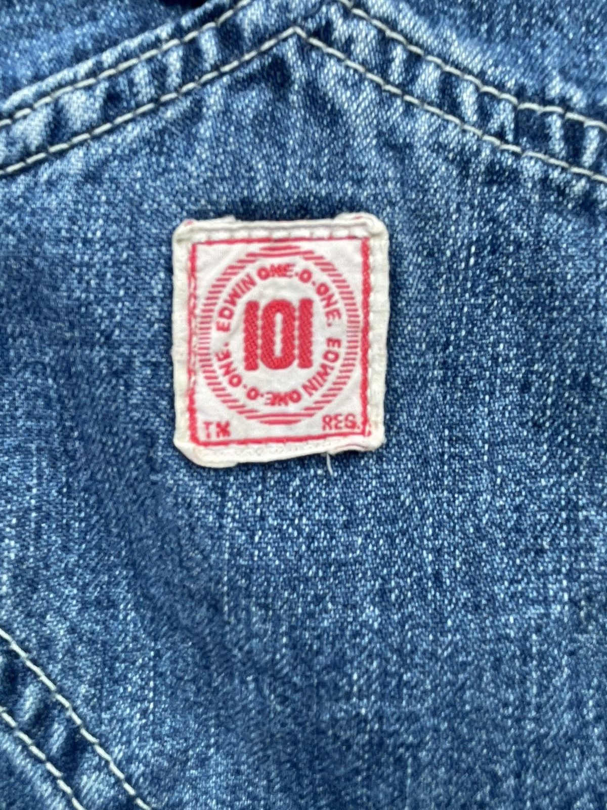 Edwin × Vintage Vintage Edwin 101 Denim Overall Size US 38 / EU 54 - 8 Thumbnail