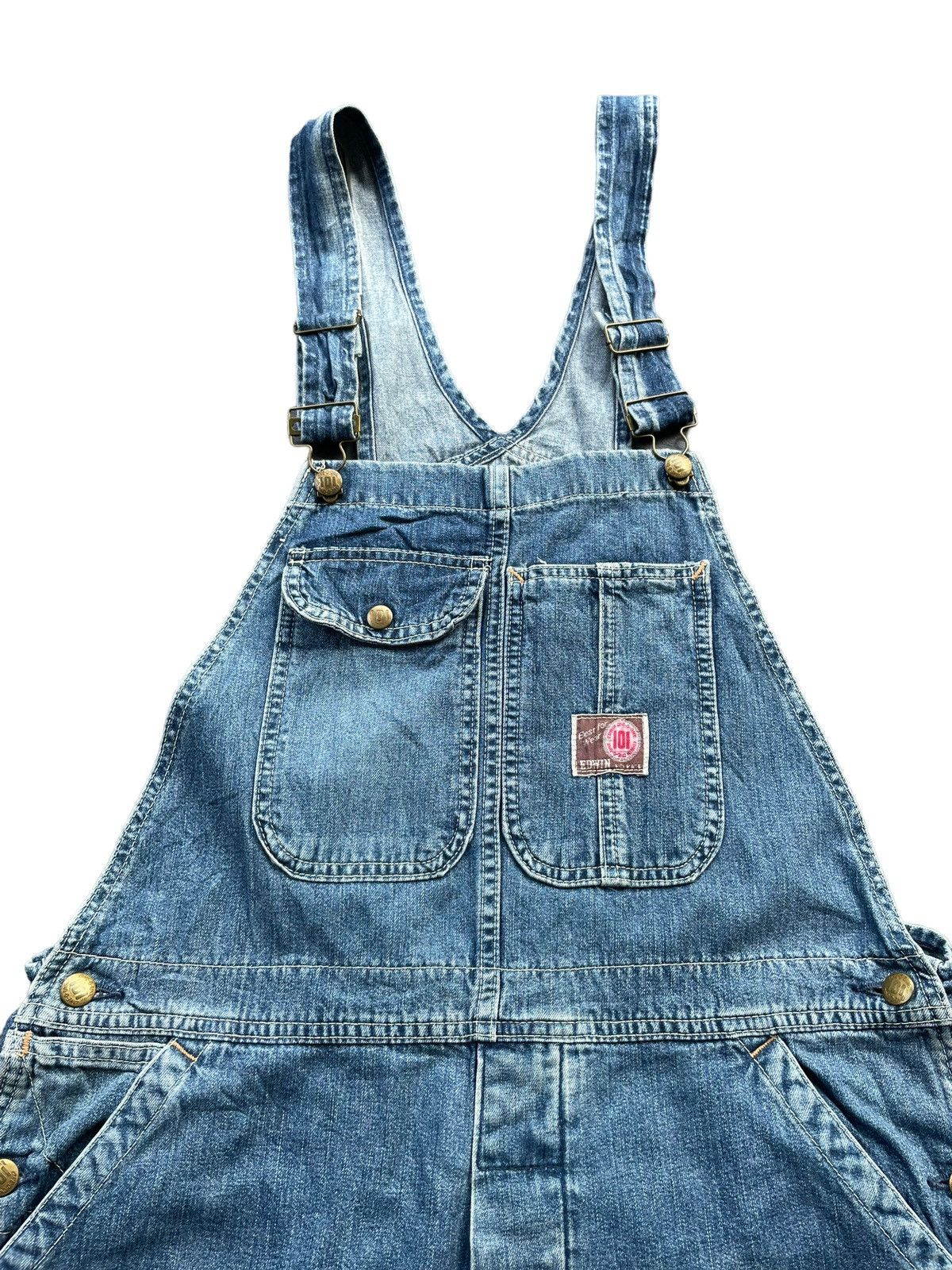 Edwin × Vintage Vintage Edwin 101 Denim Overall Size US 38 / EU 54 - 4 Thumbnail