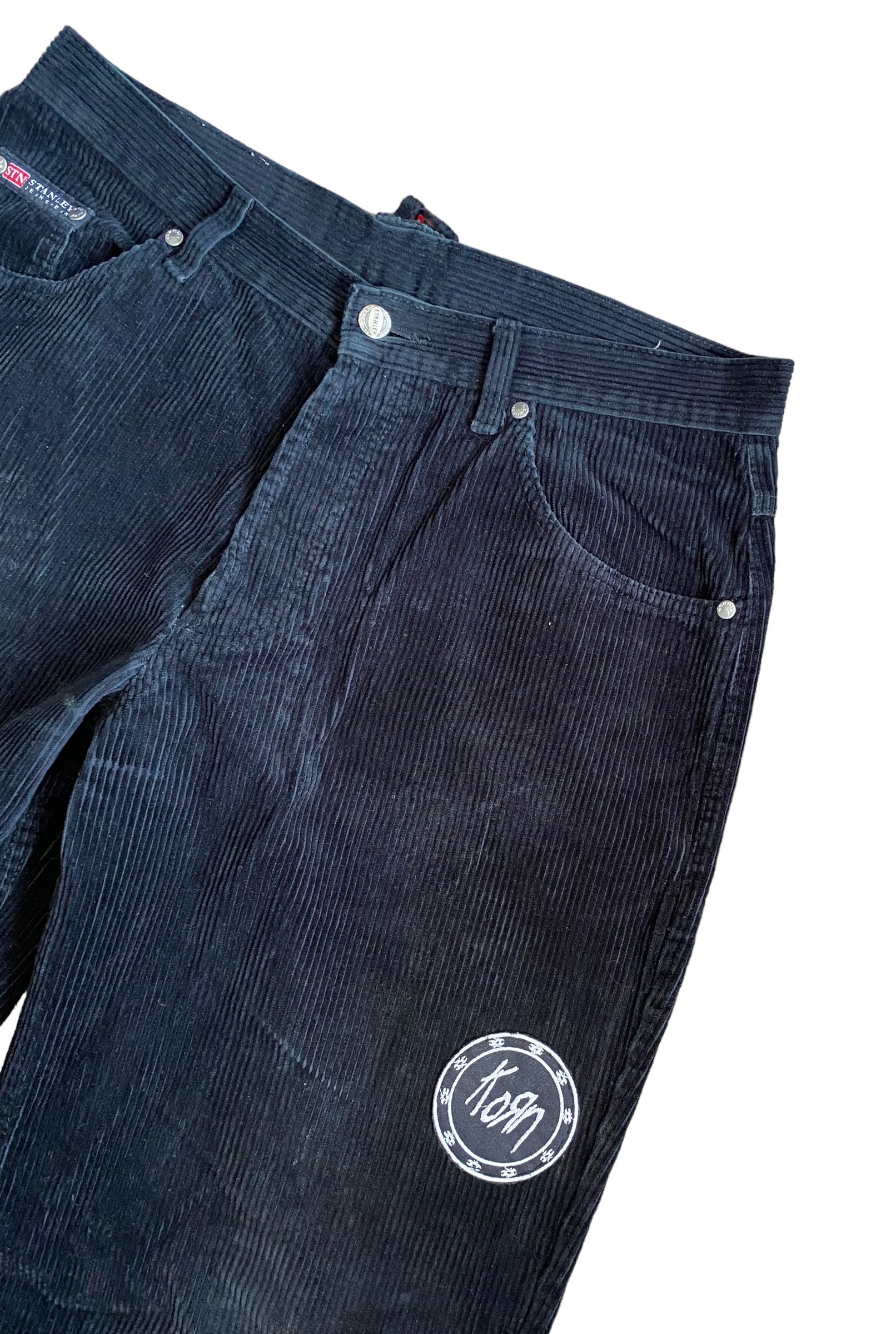 Band Tees × Vintage Korn corduroy vintage flared pants, W32/L34 Size US 32 / EU 48 - 2 Thumbnail
