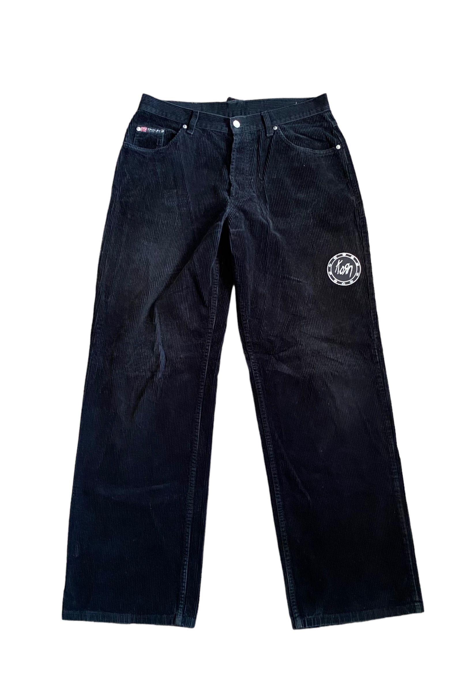Band Tees × Vintage Korn corduroy vintage flared pants, W32/L34 Size US 32 / EU 48 - 1 Thumbnail