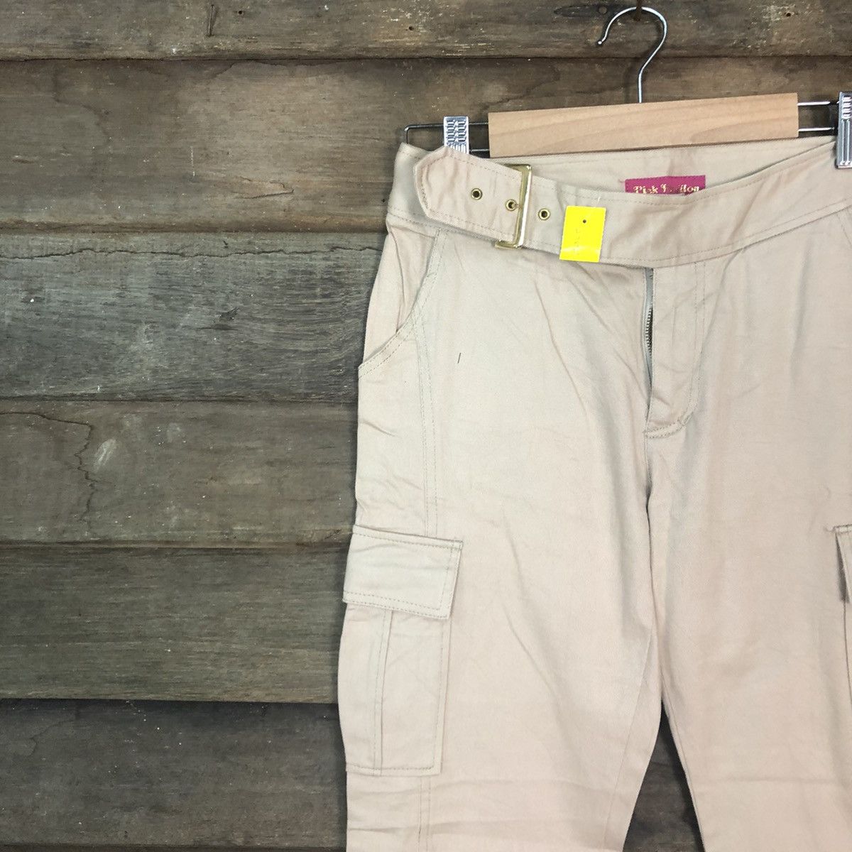 Japanese Brand Pink Papillon Brown Multipocket Tactical Cargo Pants #3362 Size 26" / US 2 / IT 38 - 6 Thumbnail