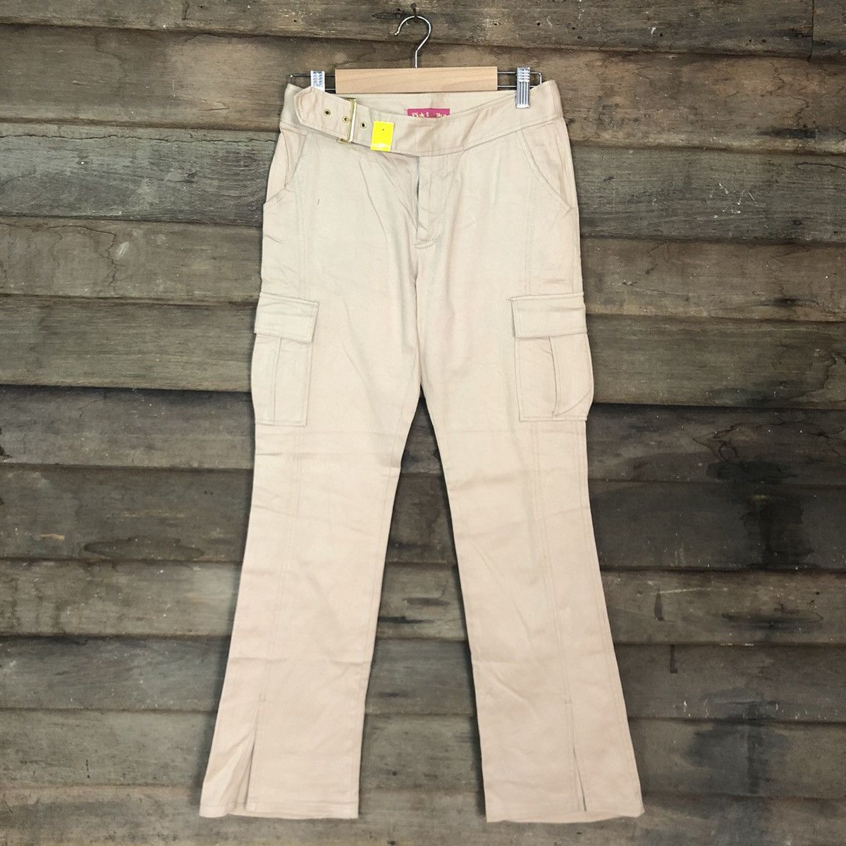 Japanese Brand Pink Papillon Brown Multipocket Tactical Cargo Pants #3362 Size 26" / US 2 / IT 38 - 1 Thumbnail