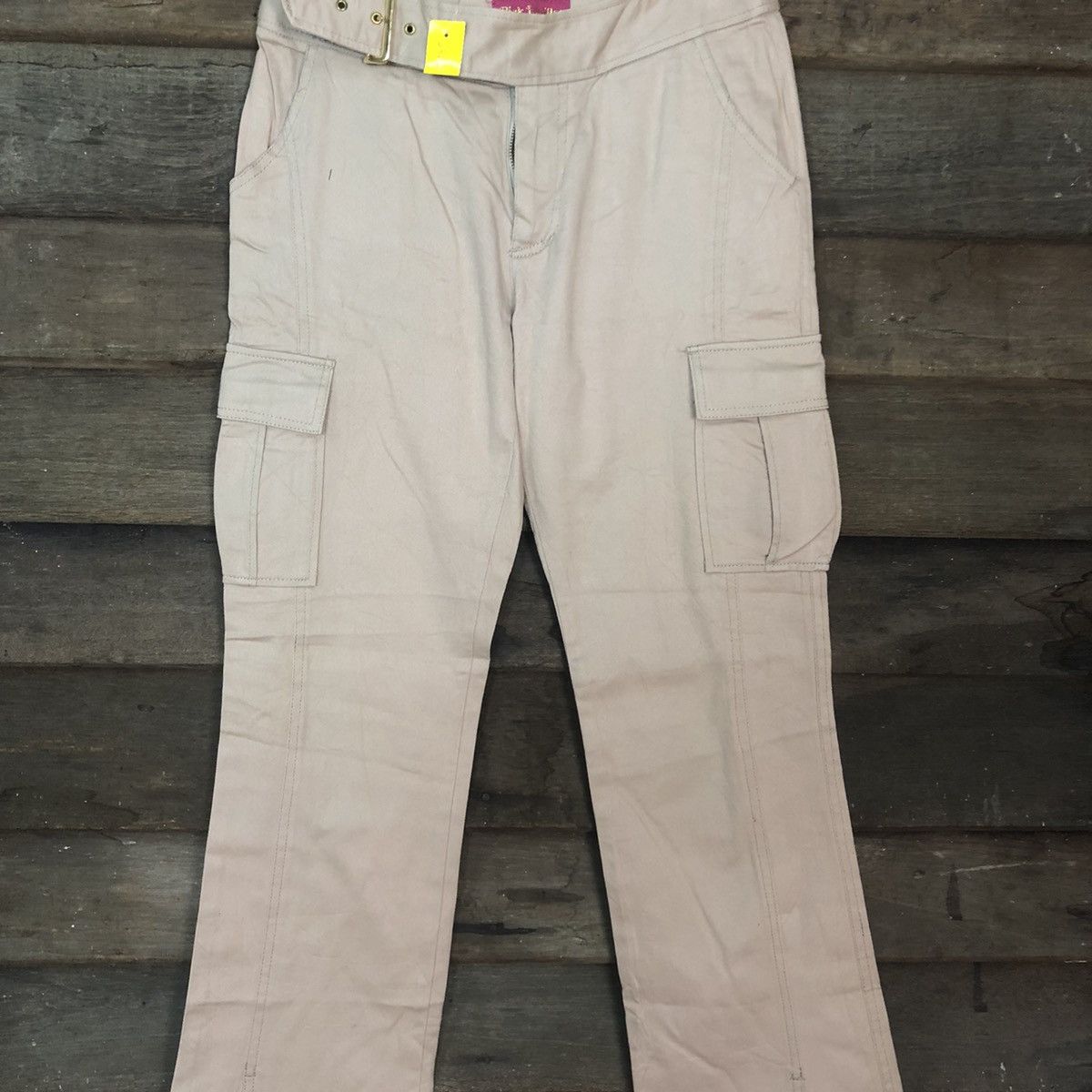 Japanese Brand Pink Papillon Brown Multipocket Tactical Cargo Pants #3362 Size 26" / US 2 / IT 38 - 4 Thumbnail