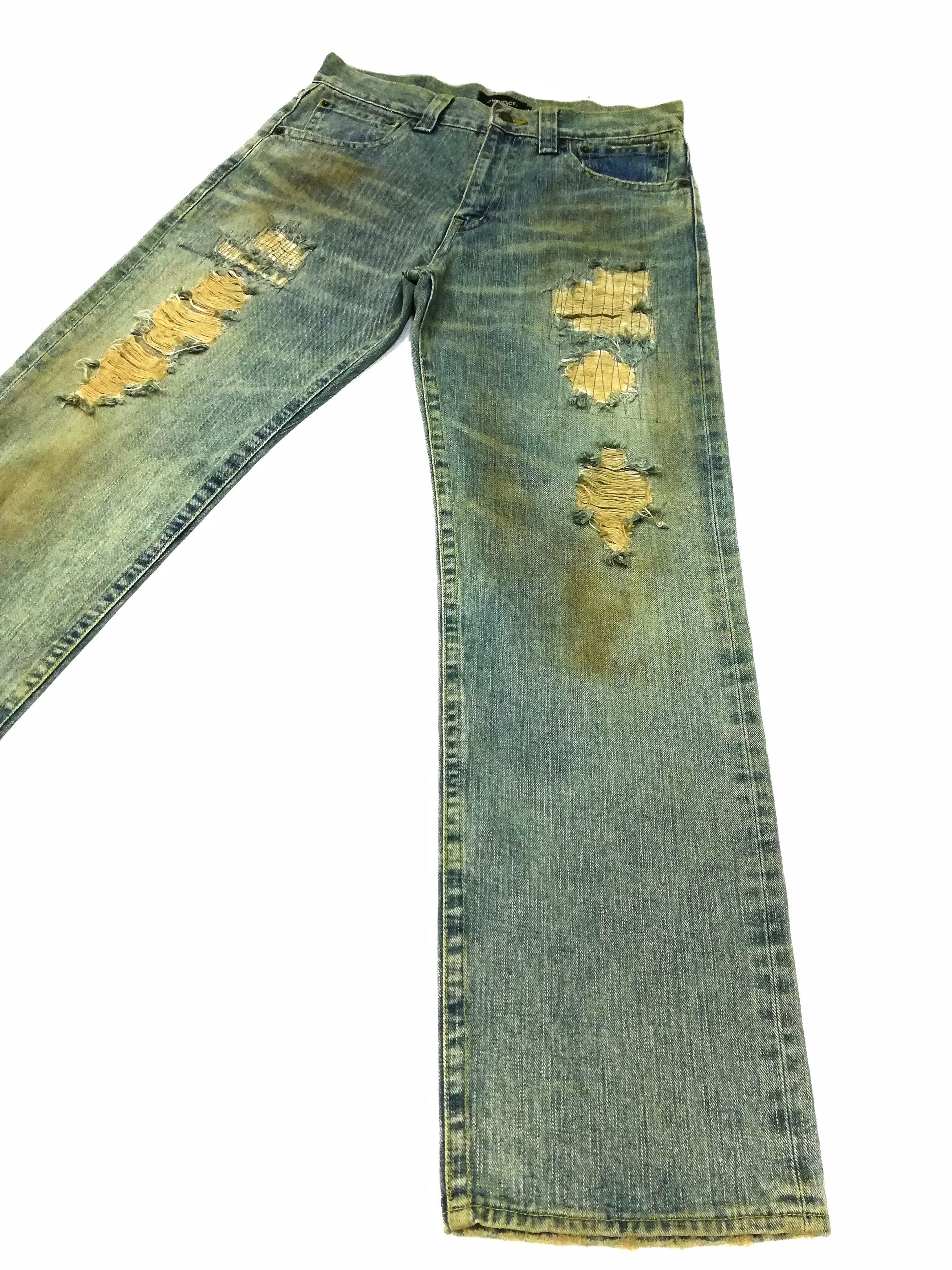 Japanese Brand 🔥Japanese Brand One Voice Custom Distressed Jeans🔥 Size US 32 / EU 48 - 4 Thumbnail