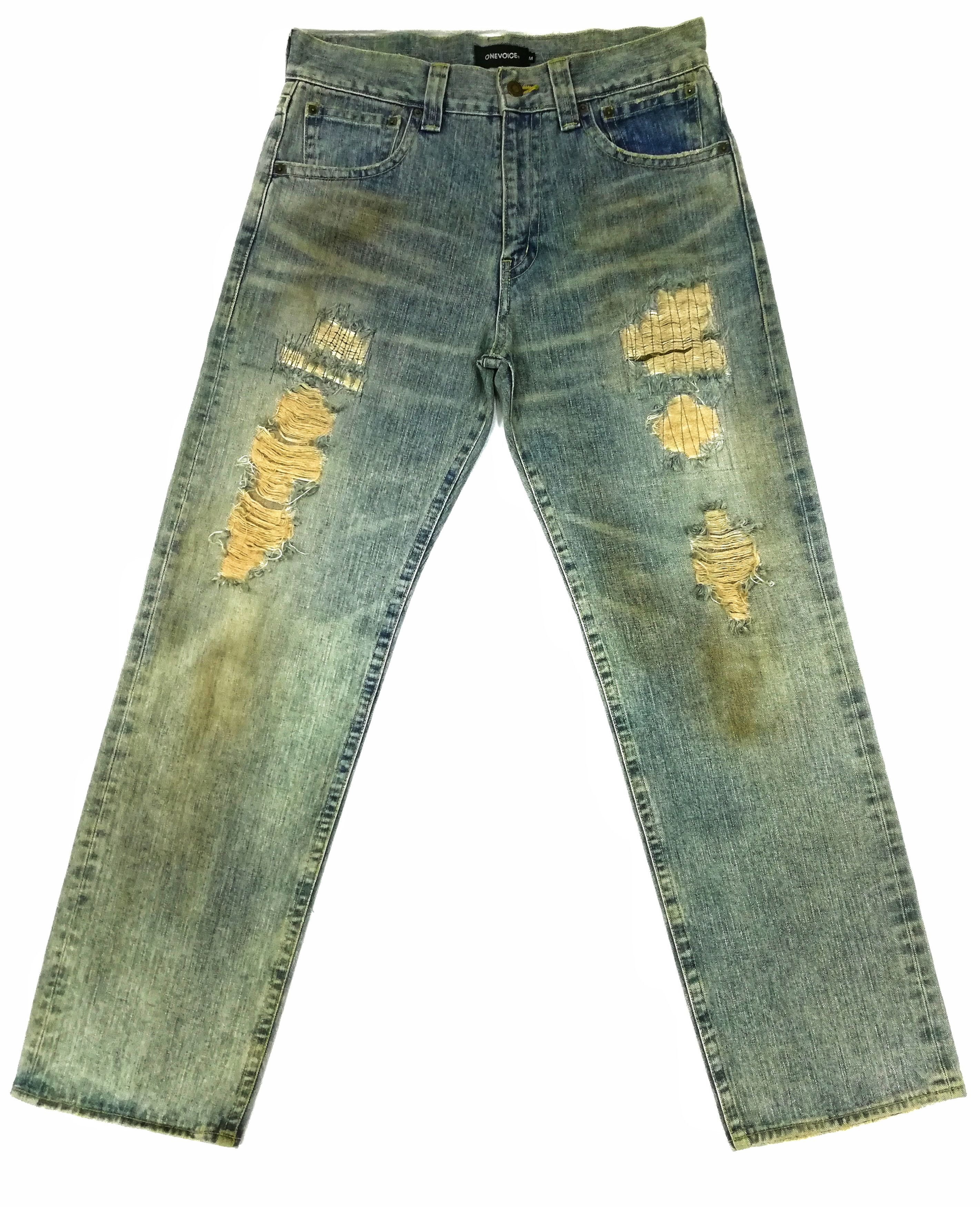 Japanese Brand 🔥Japanese Brand One Voice Custom Distressed Jeans🔥 Size US 32 / EU 48 - 2 Thumbnail