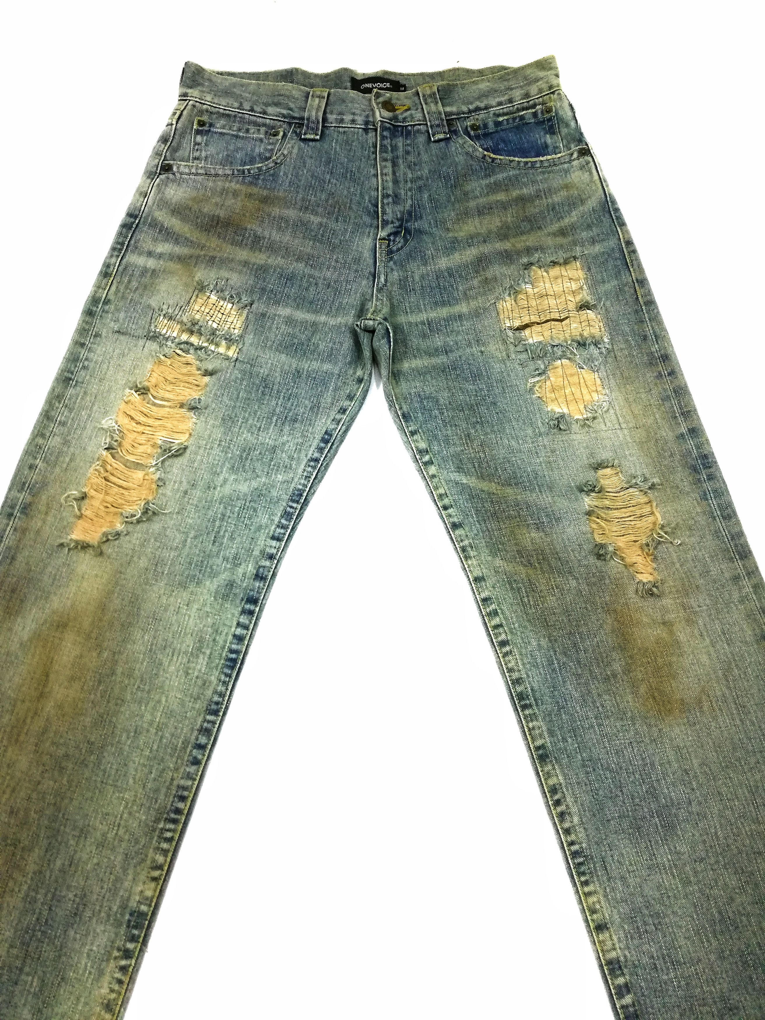 Japanese Brand 🔥Japanese Brand One Voice Custom Distressed Jeans🔥 Size US 32 / EU 48 - 5 Thumbnail
