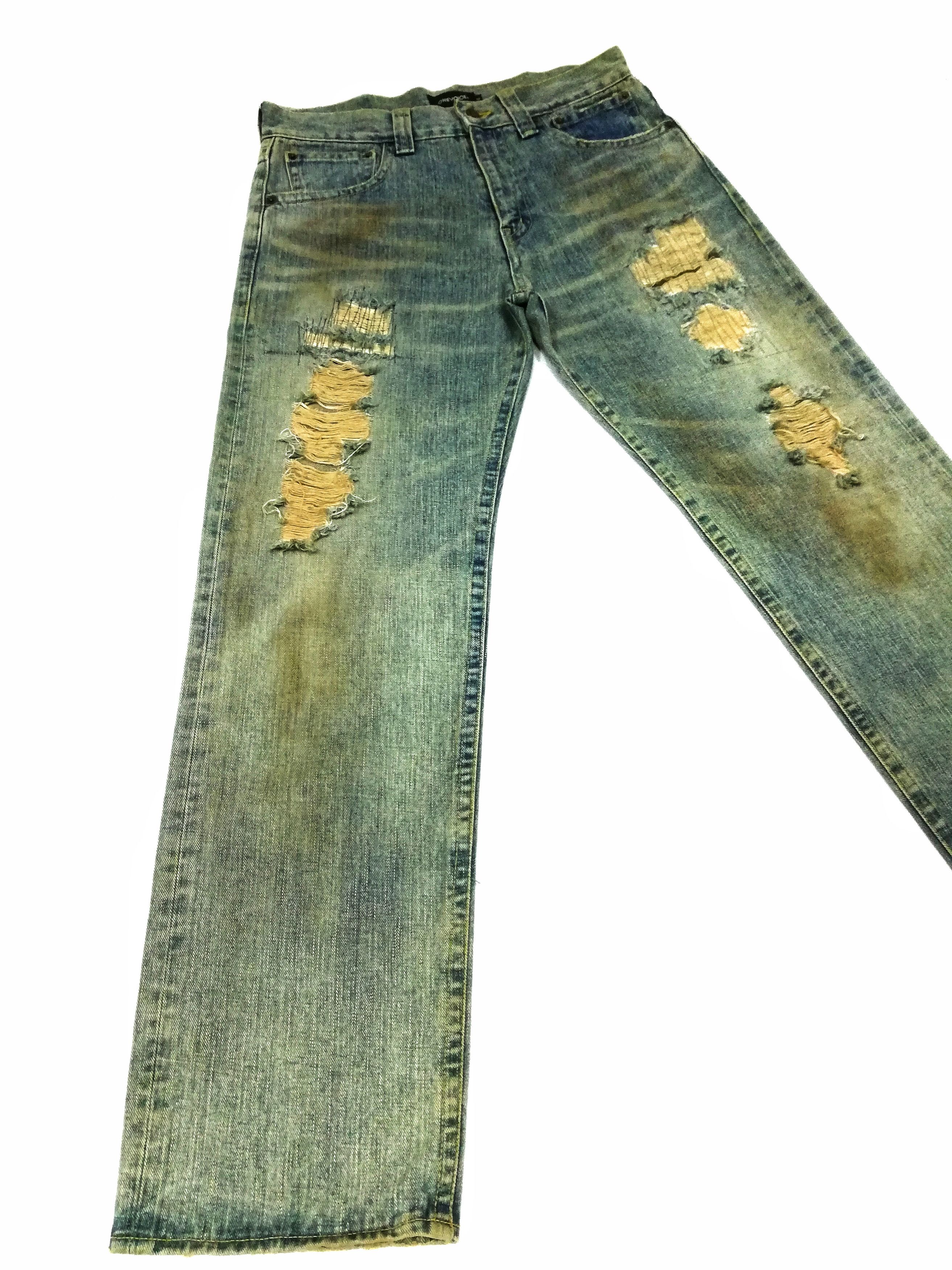 Japanese Brand 🔥Japanese Brand One Voice Custom Distressed Jeans🔥 Size US 32 / EU 48 - 3 Thumbnail