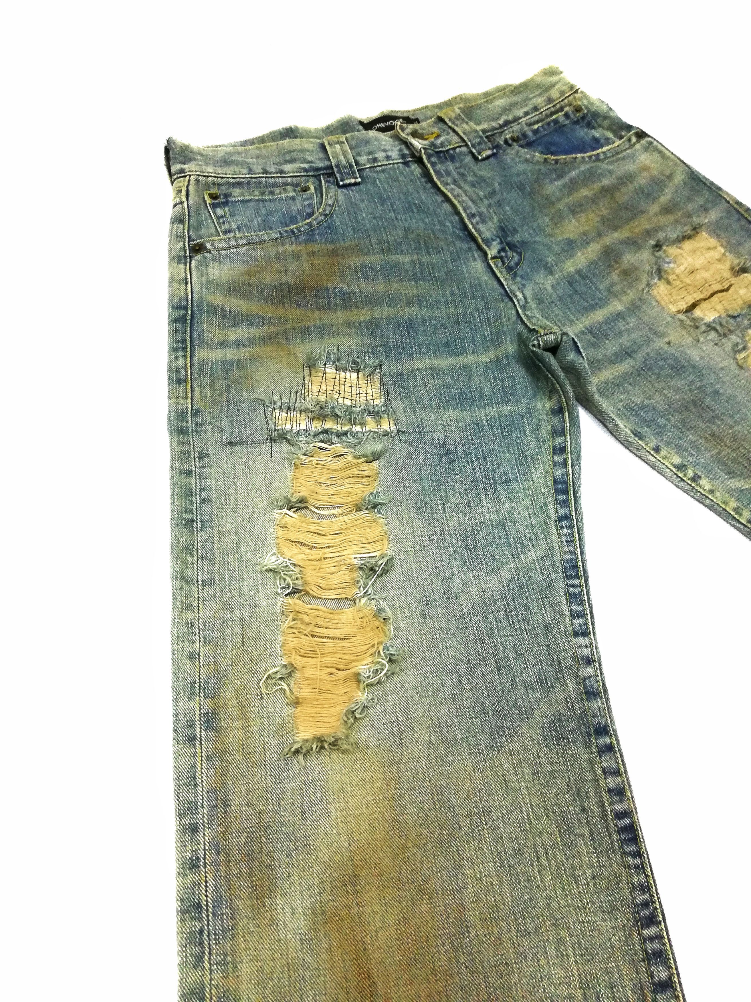 Japanese Brand 🔥Japanese Brand One Voice Custom Distressed Jeans🔥 Size US 32 / EU 48 - 6 Thumbnail